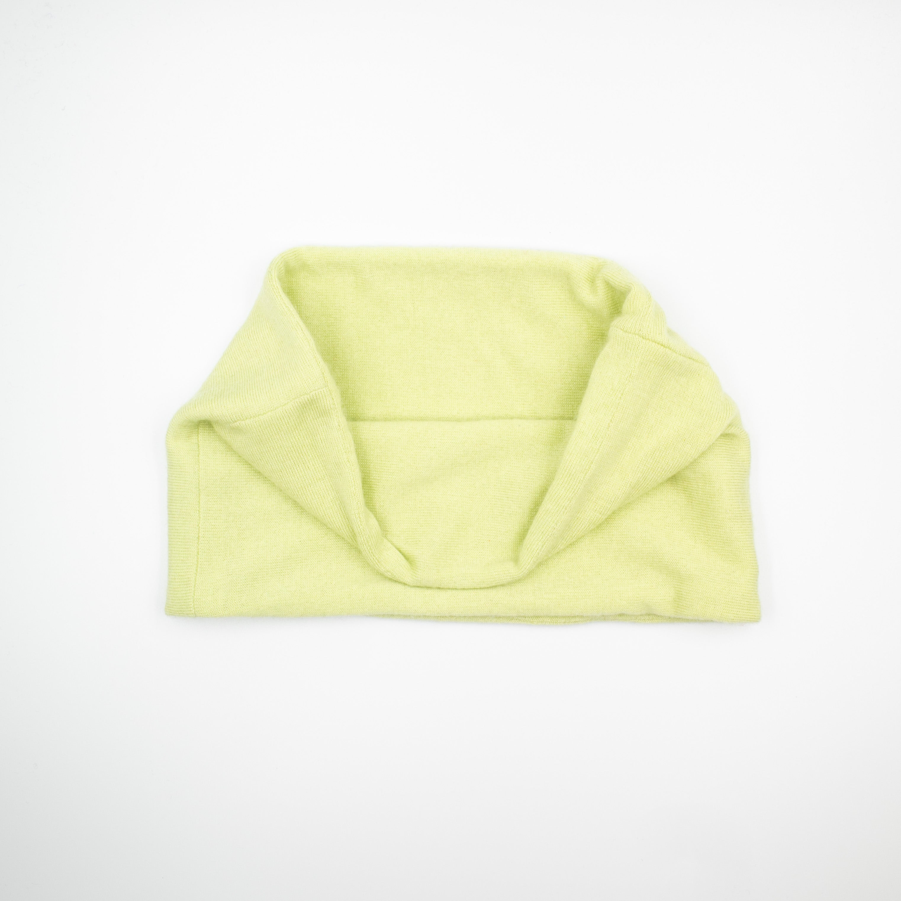 Lime Green Fine Knit Neck Warmer