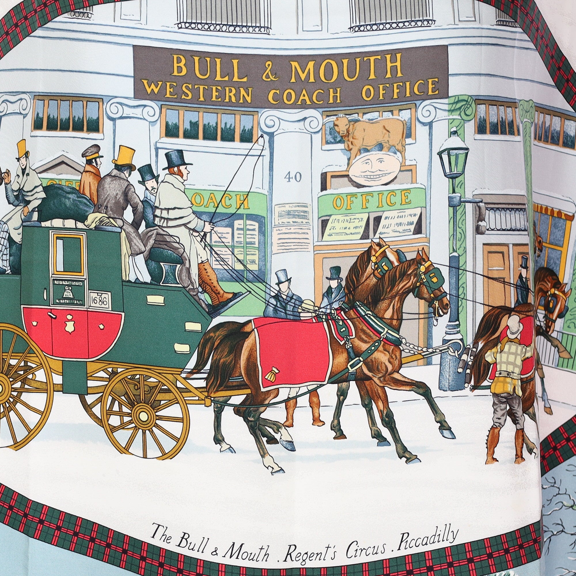 Hermès L’hiver en Poste Silk Scarf