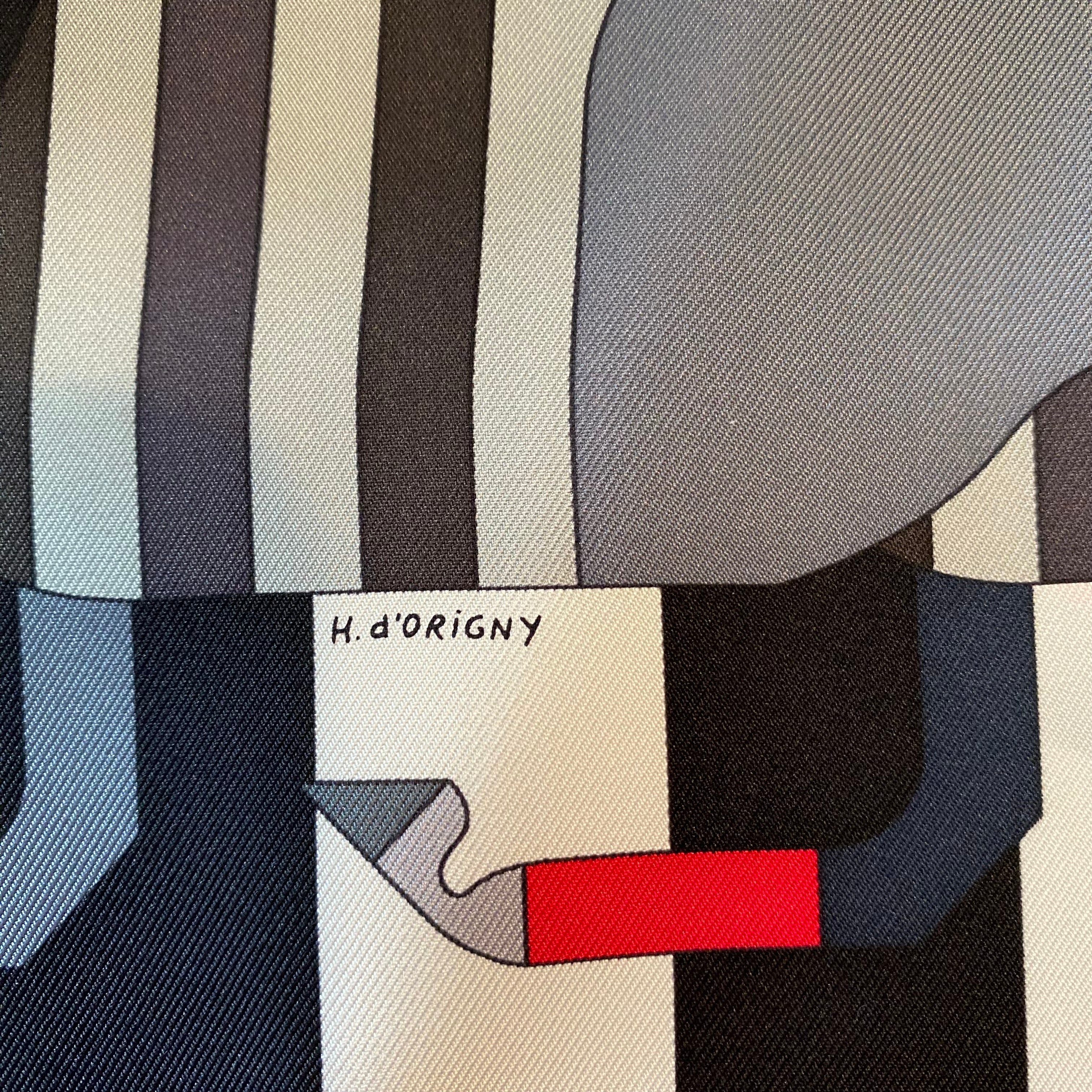 Pristine Hermès Rocabar 45 Silk Scarf