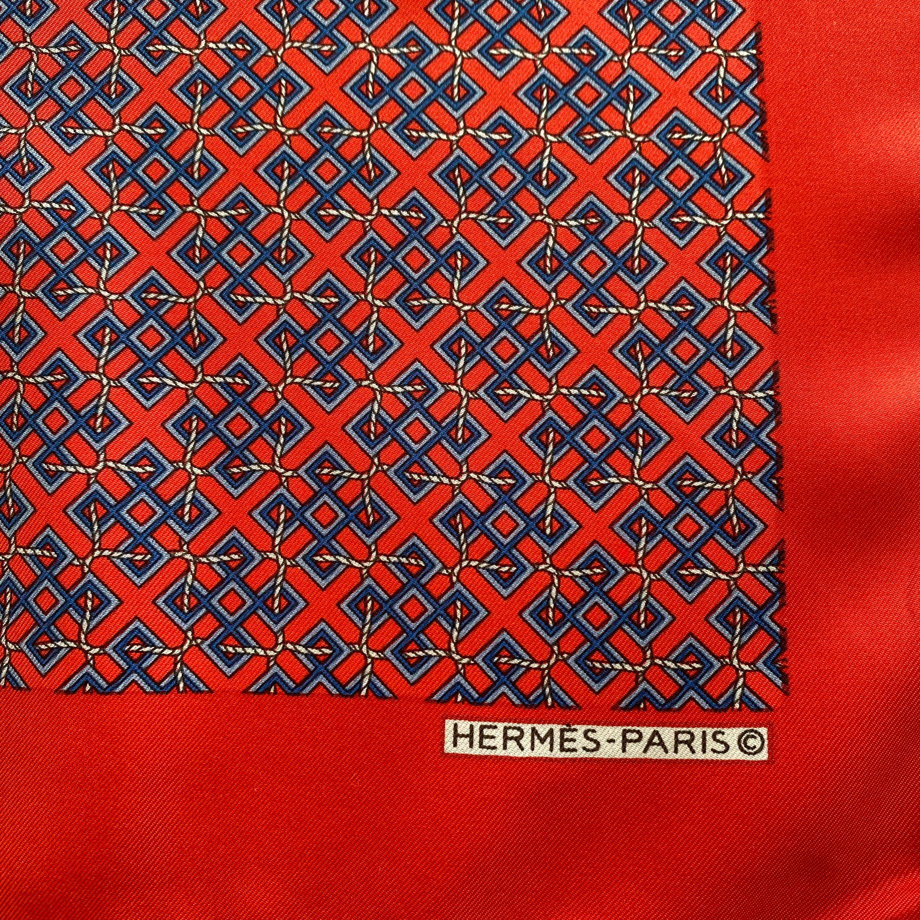 Hermès Geometric Small Silk Scarf