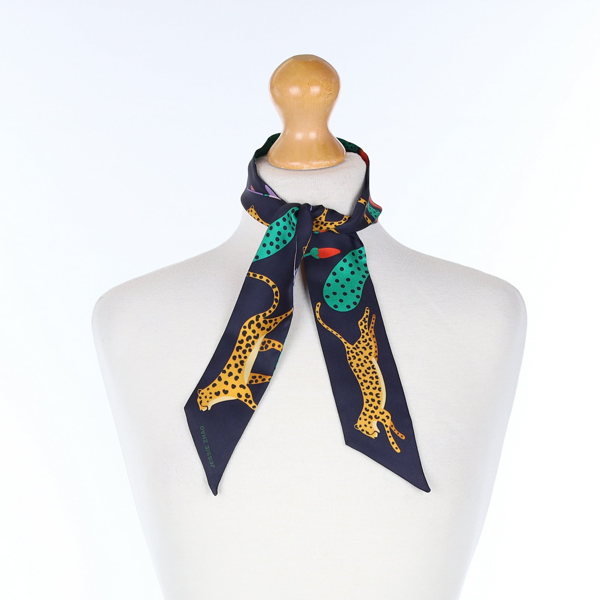 Contemporary Floral Silk Scarf