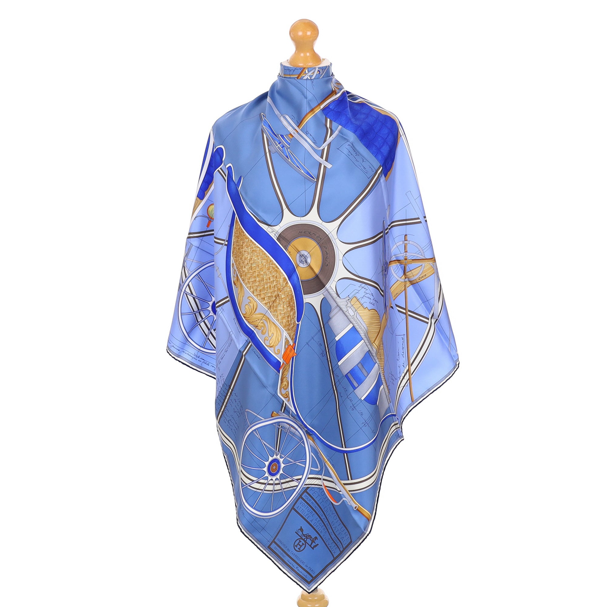 Brand New Boxed Hermès Projet de Voiture Silk Scarf