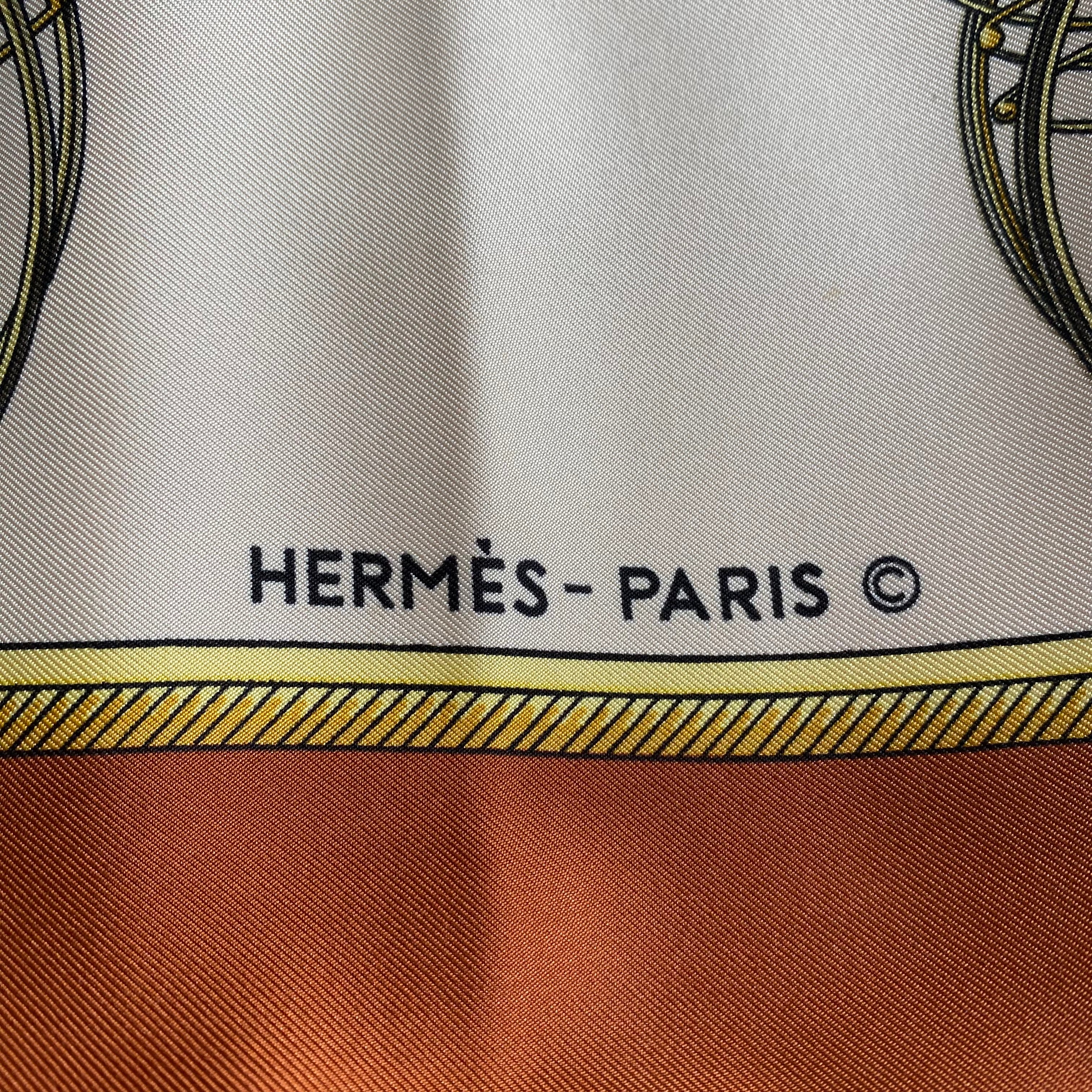 Pristine Hermès Les Voitures Transformation Silk Scarf