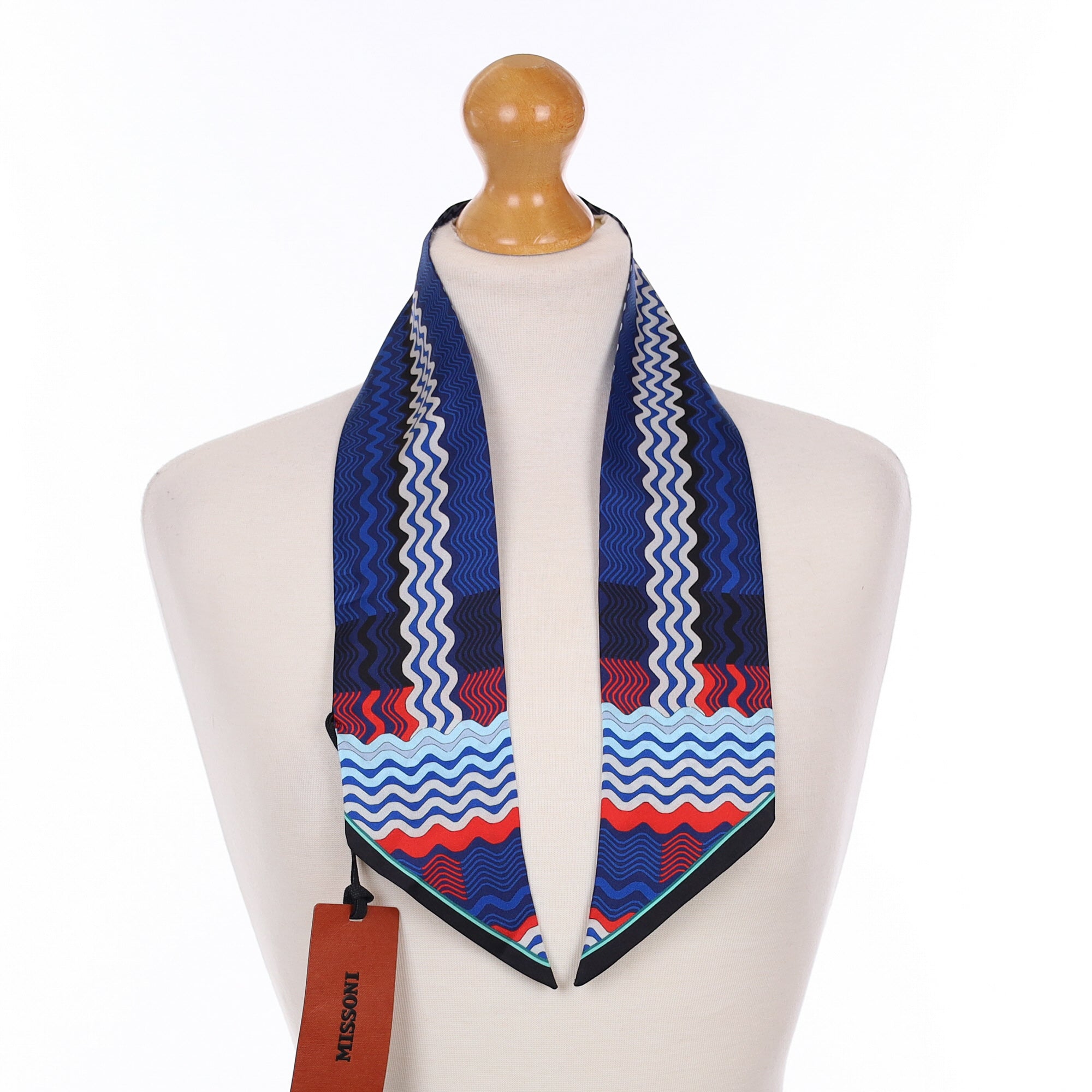 Brand New Missoni Tie Silk Scarf