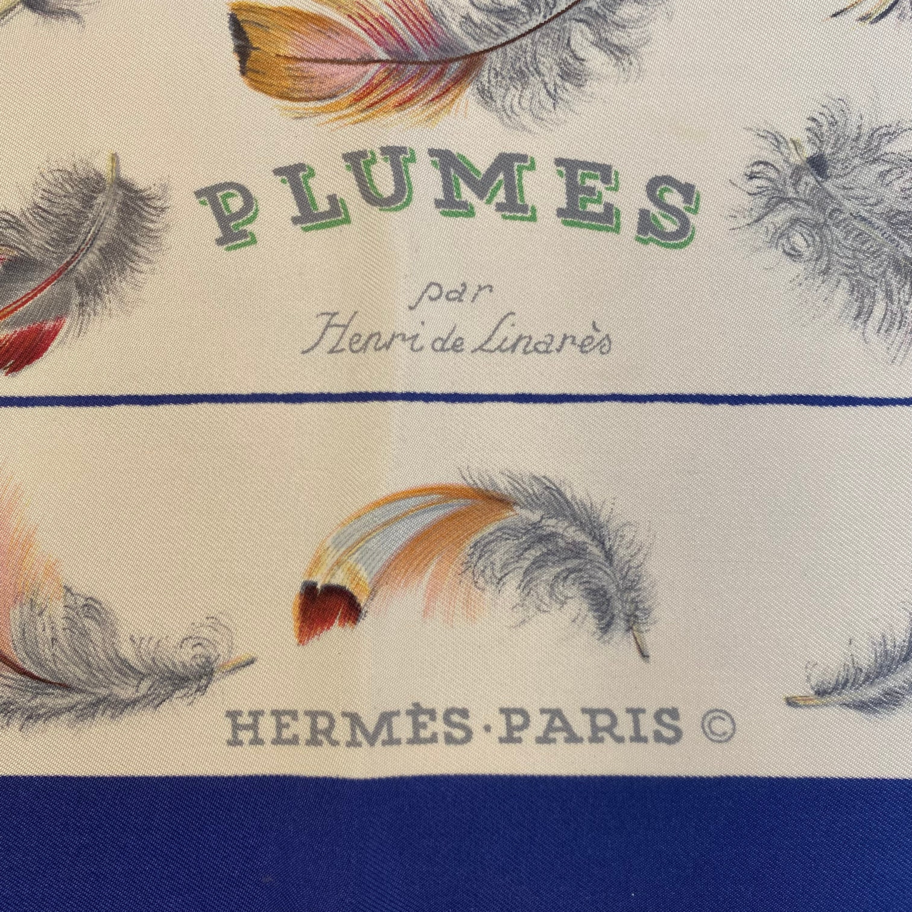 Hermès Plumes Silk Scarf
