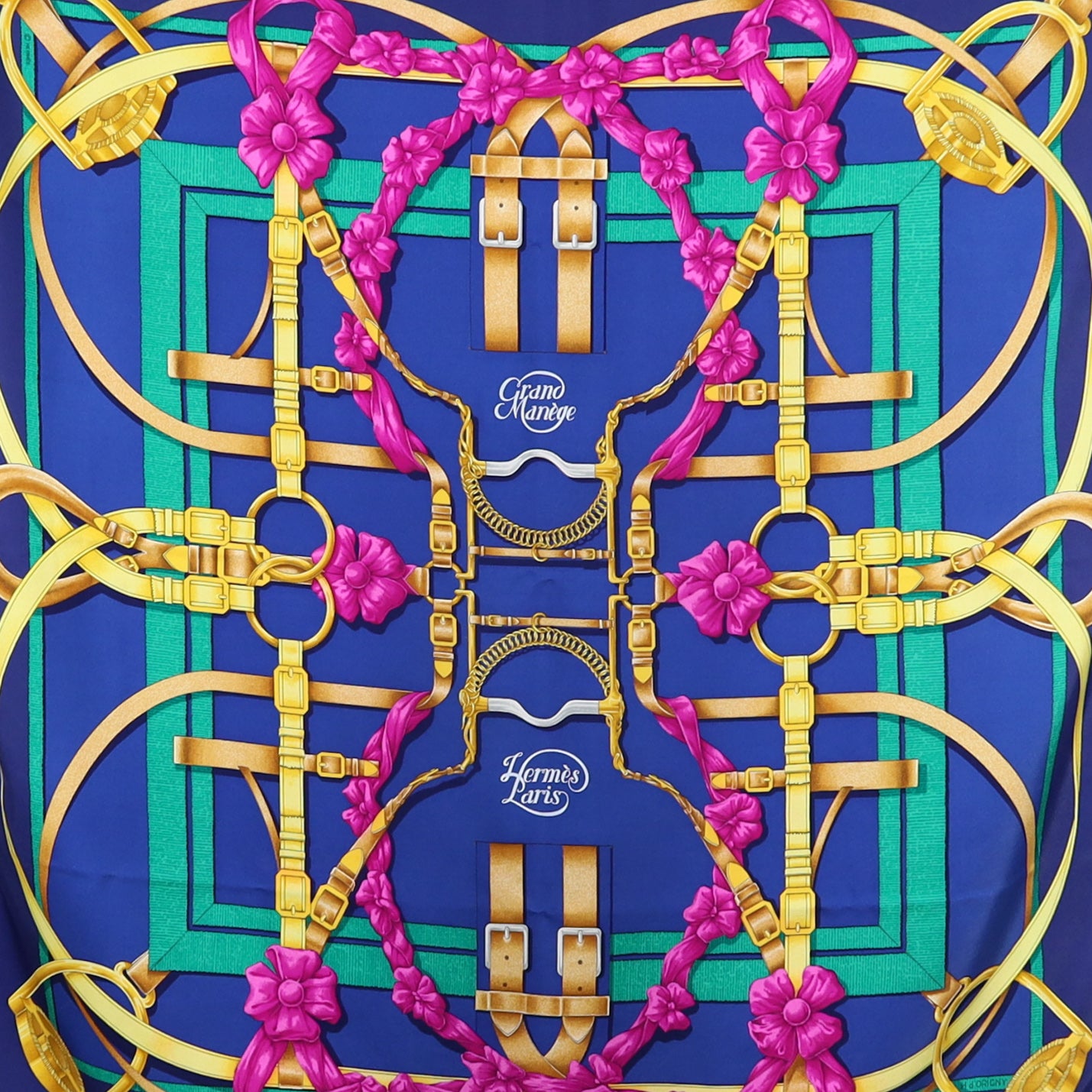 Hermès Grand Manège Designer Silk Scarf