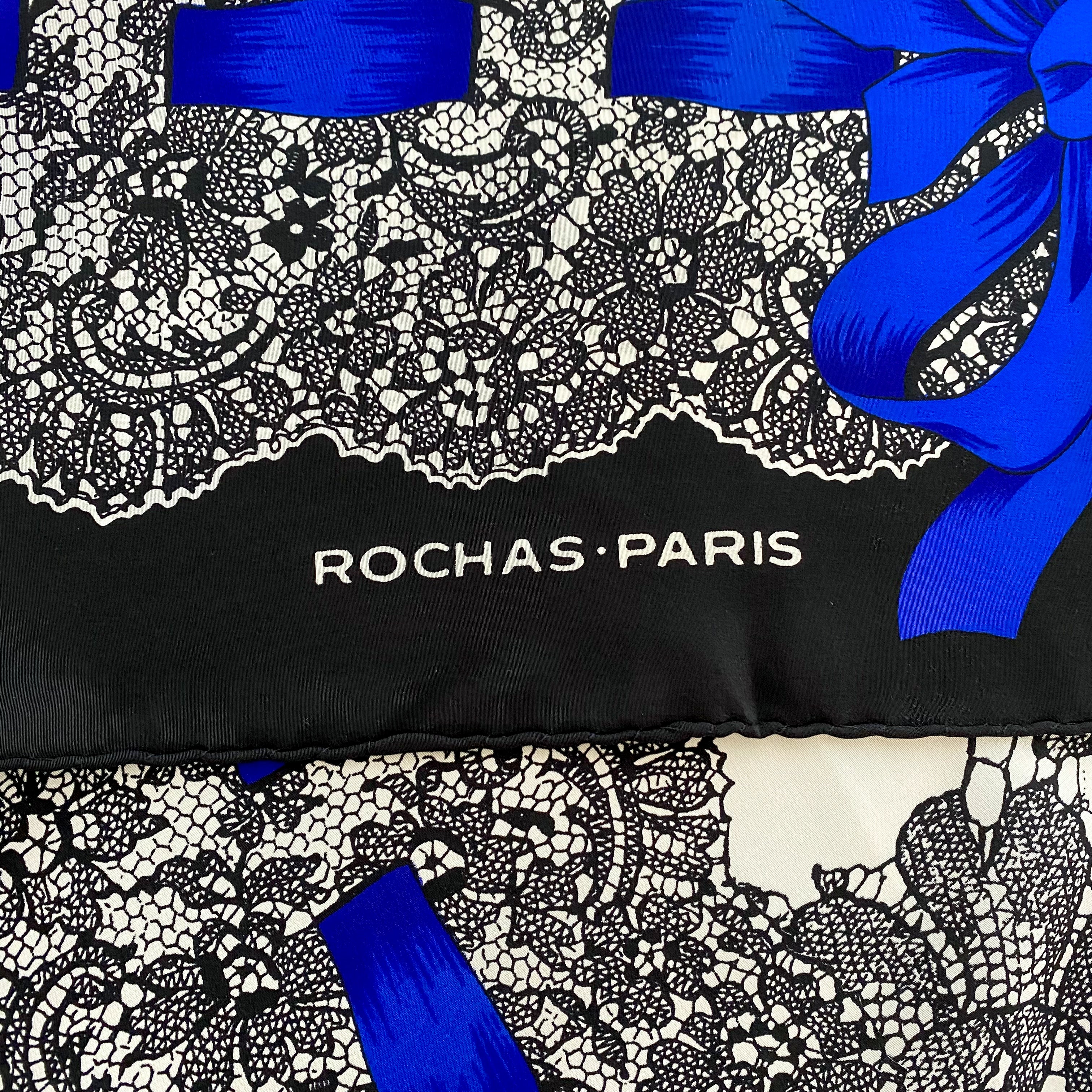 Immaculate Rochas French Vintage Silk Scarf