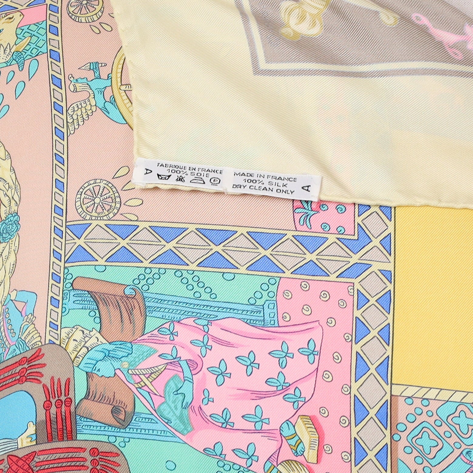 Hermès Le Tarot Vintage Silk Scarf