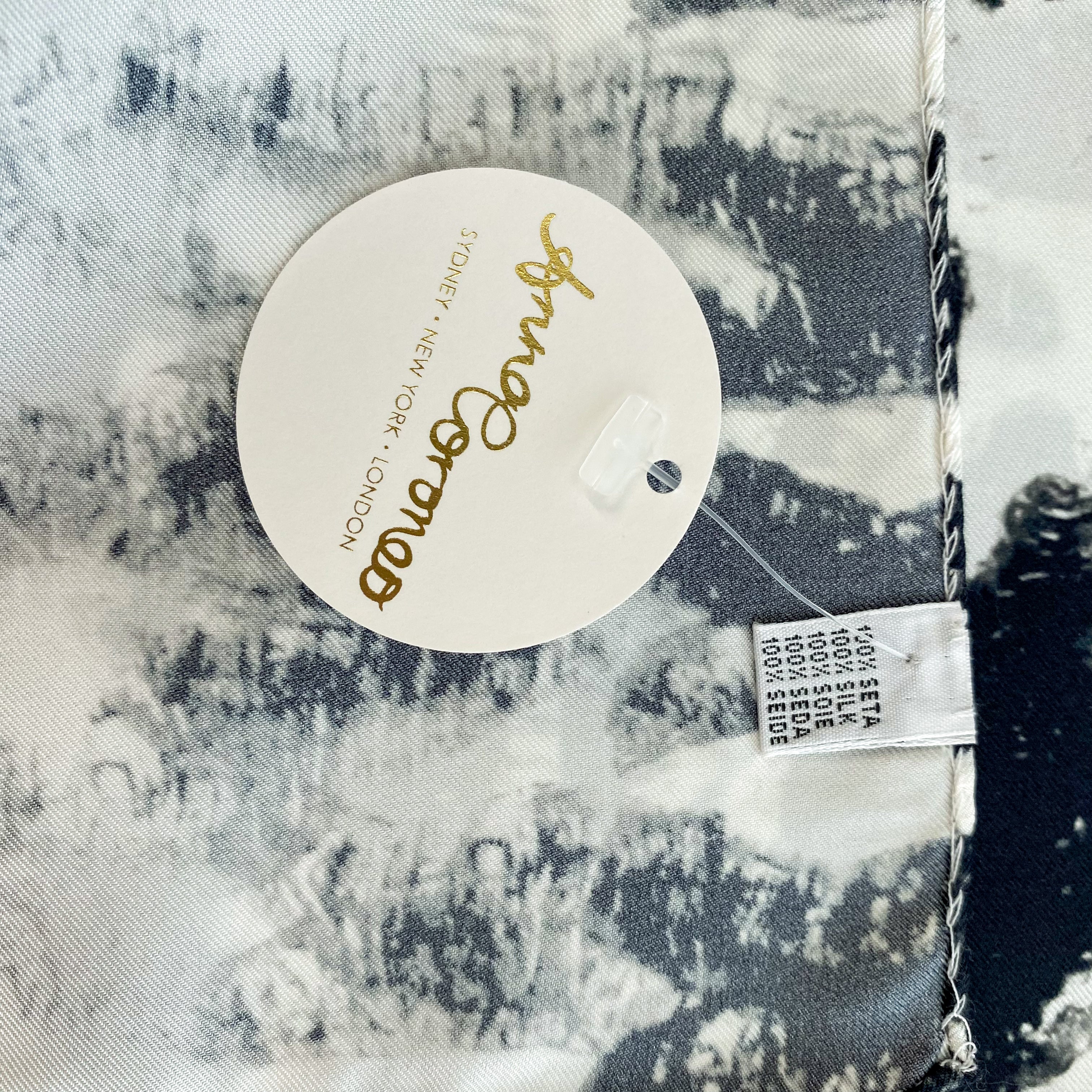 Brand New Anna Coroneo Monochrome Silk Scarf