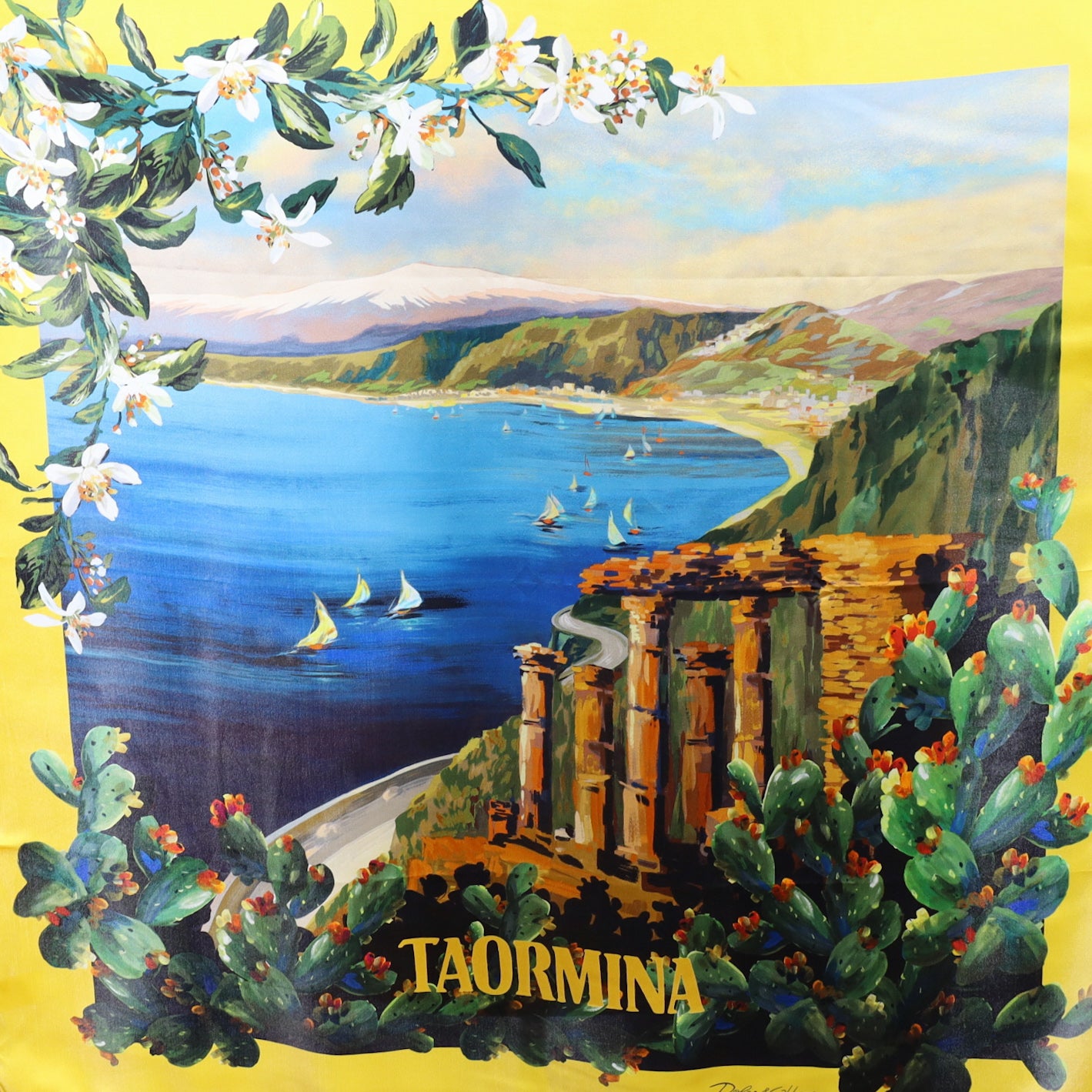 Brand New Boxed Dolce & Gabbana Silk Scarf