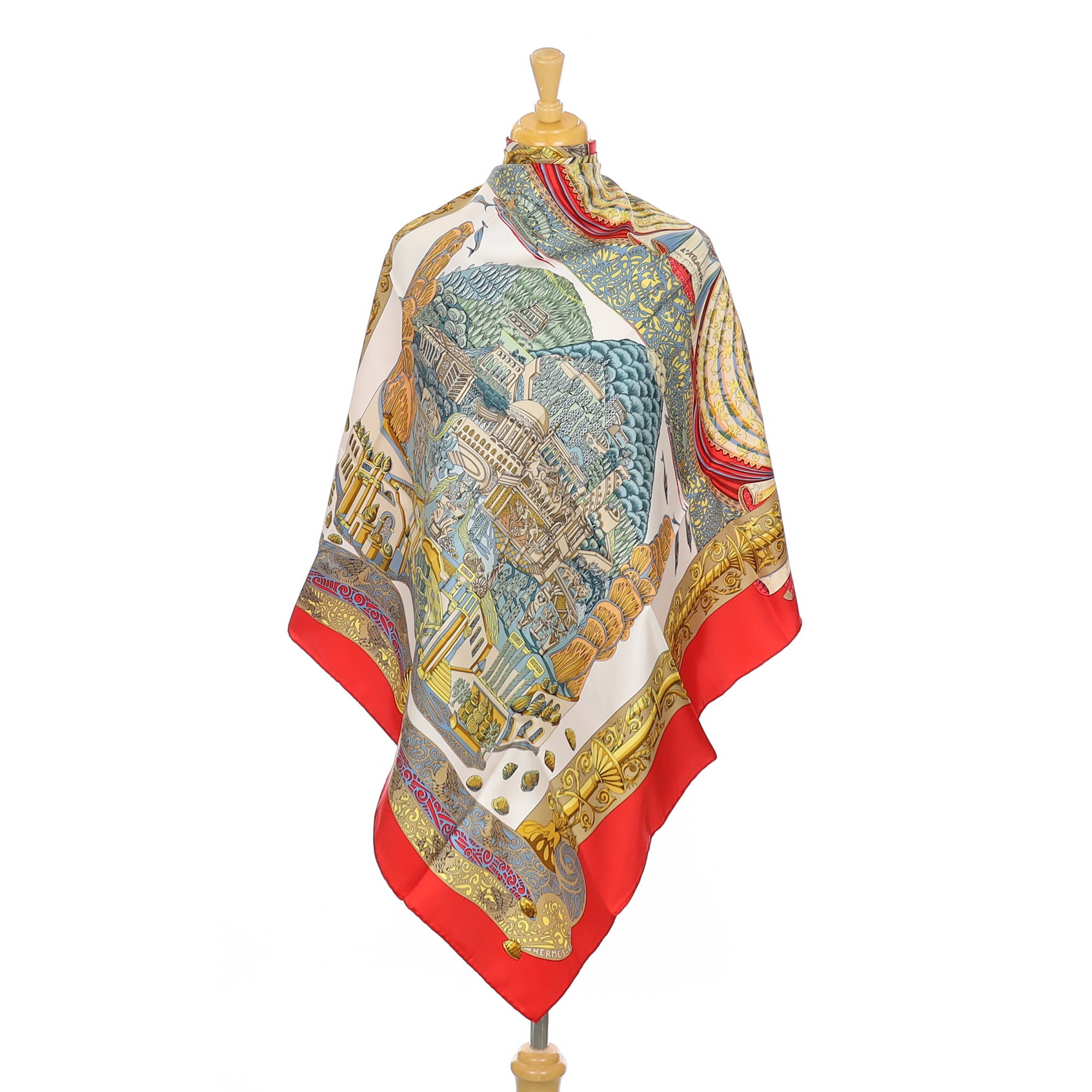Brand New Boxed Hermès L’Atlantide Silk Scarf Quite Rare
