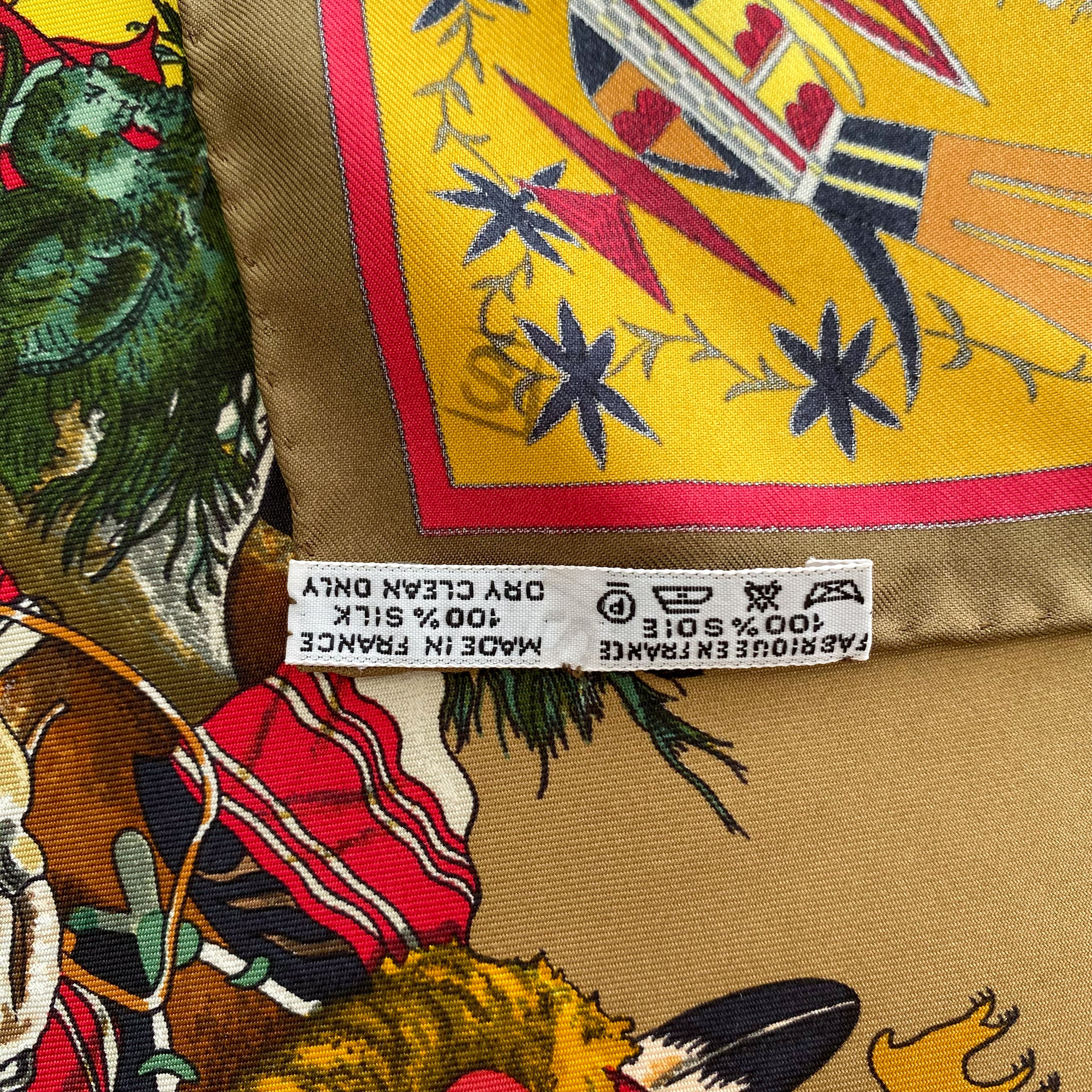 Hermès Kachinas Designer Silk Scarf