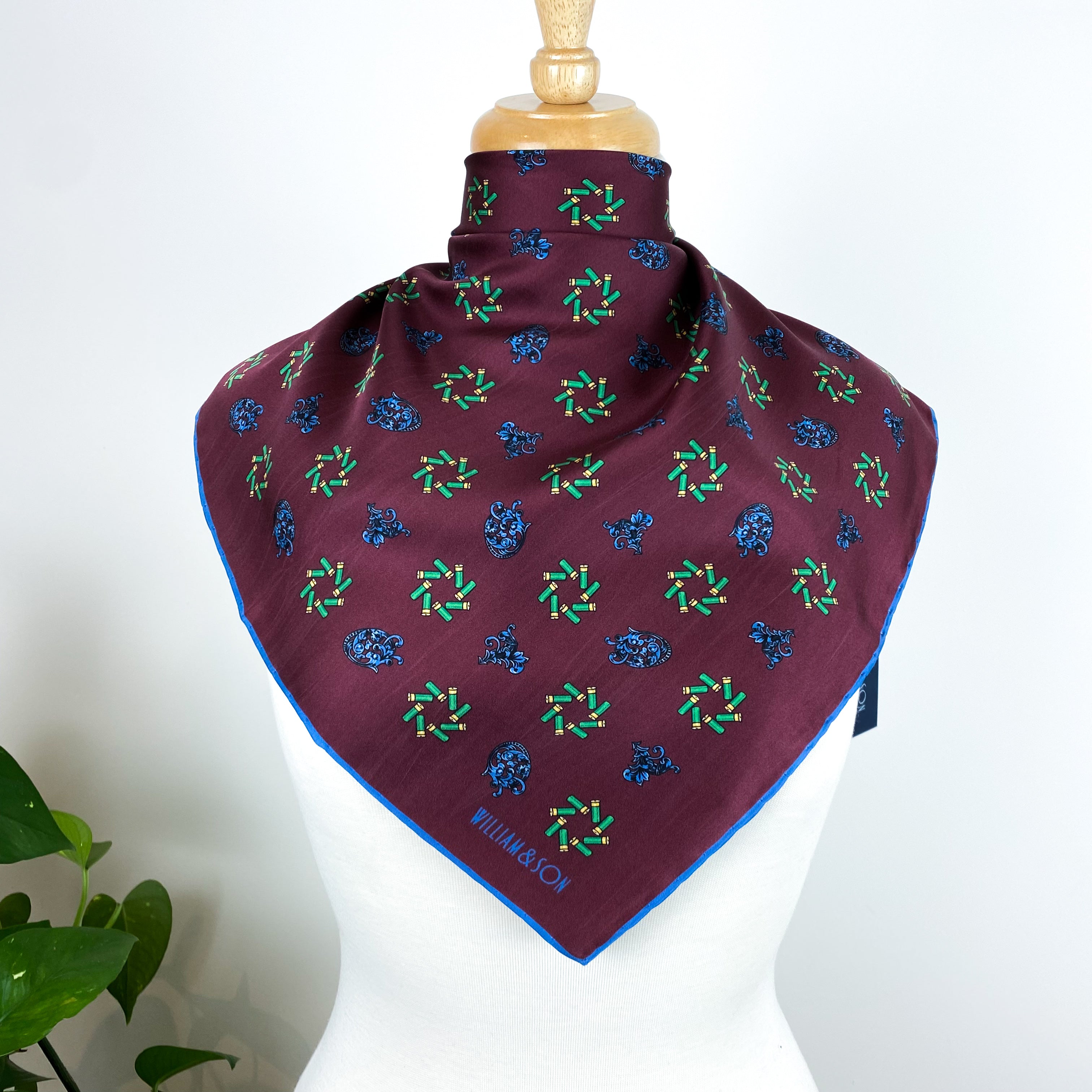Brand New William & Son Cartridge Silk Handkerchief