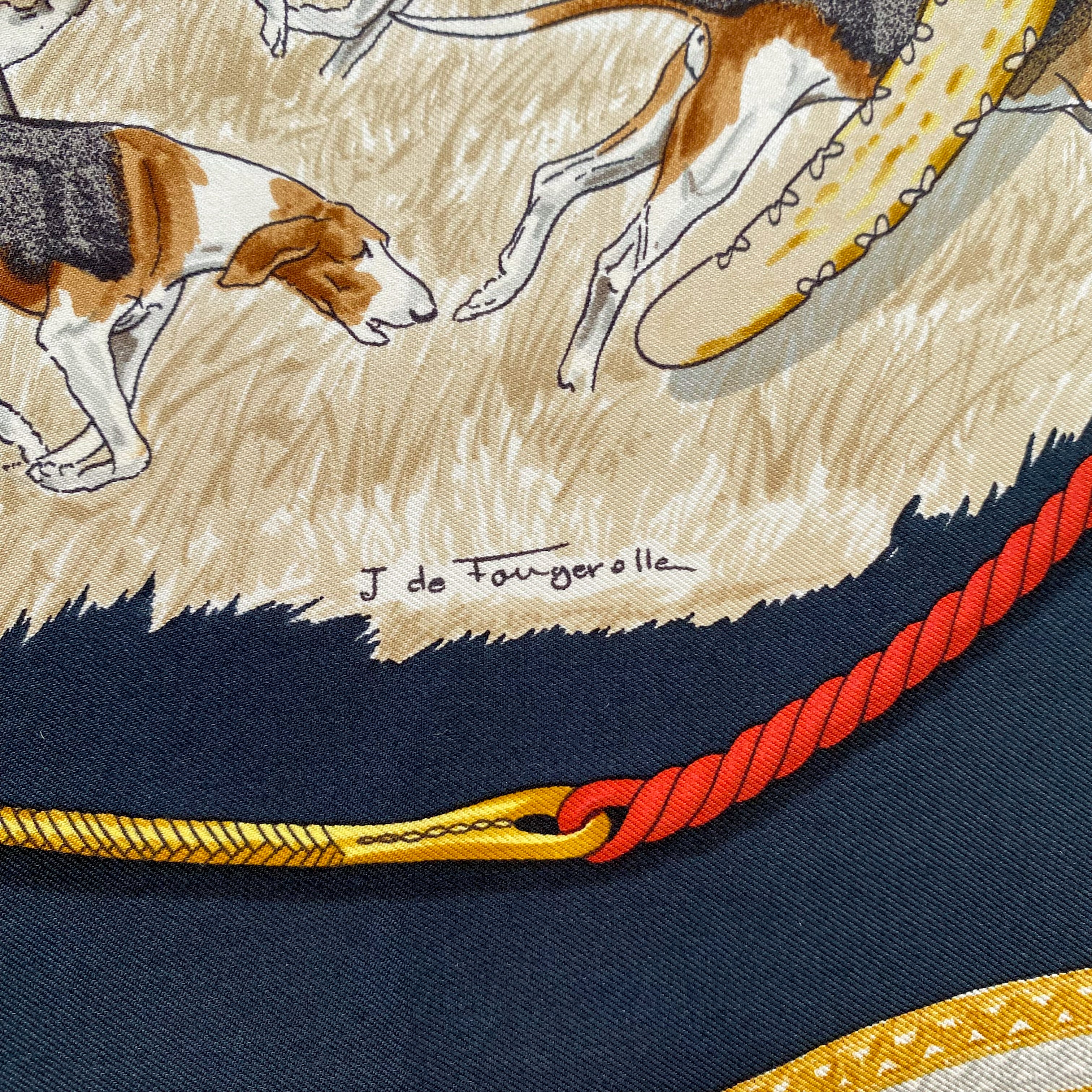 Hermès Le Laisser Courre Silk Scarf