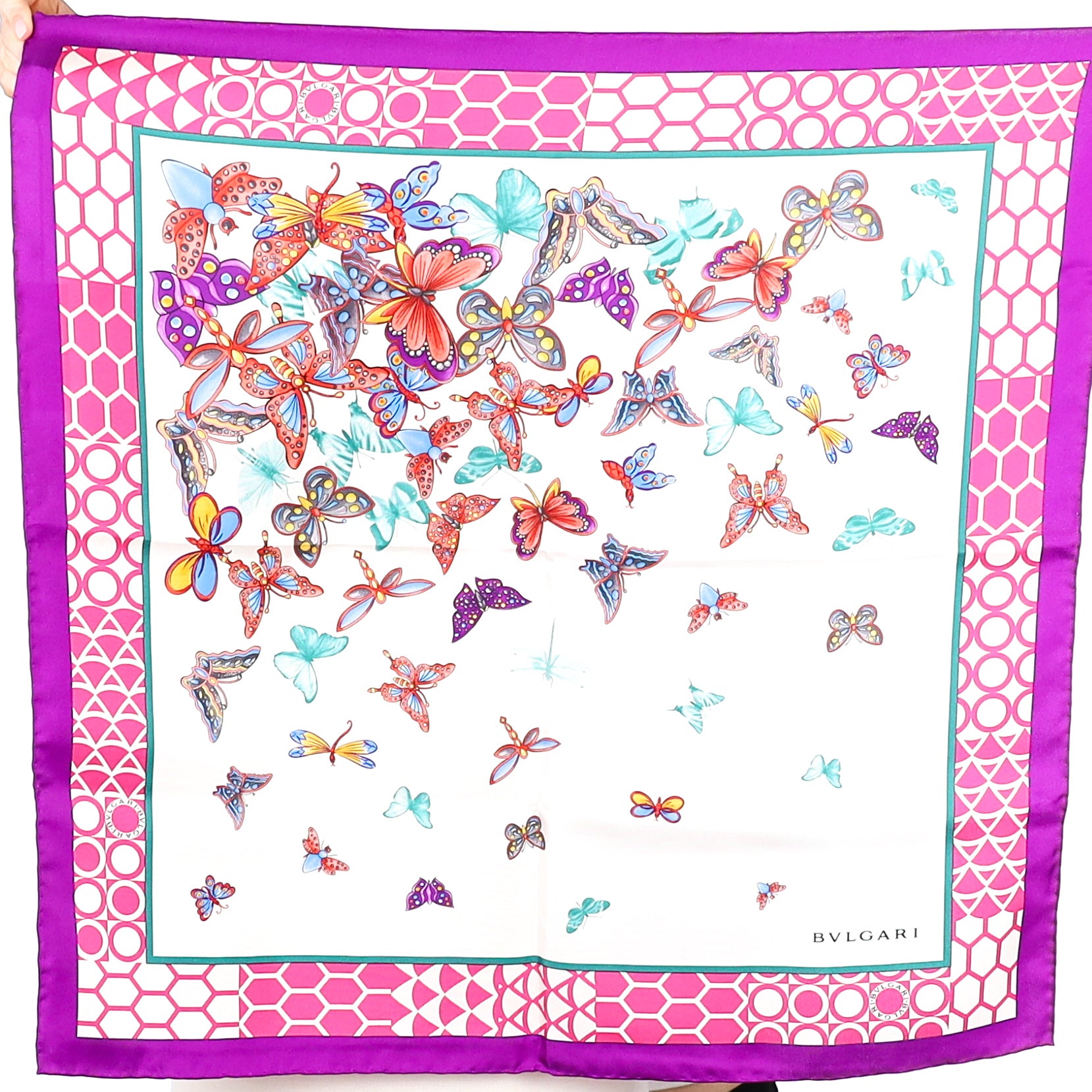 Boxed Bvlgari Silk Scarf