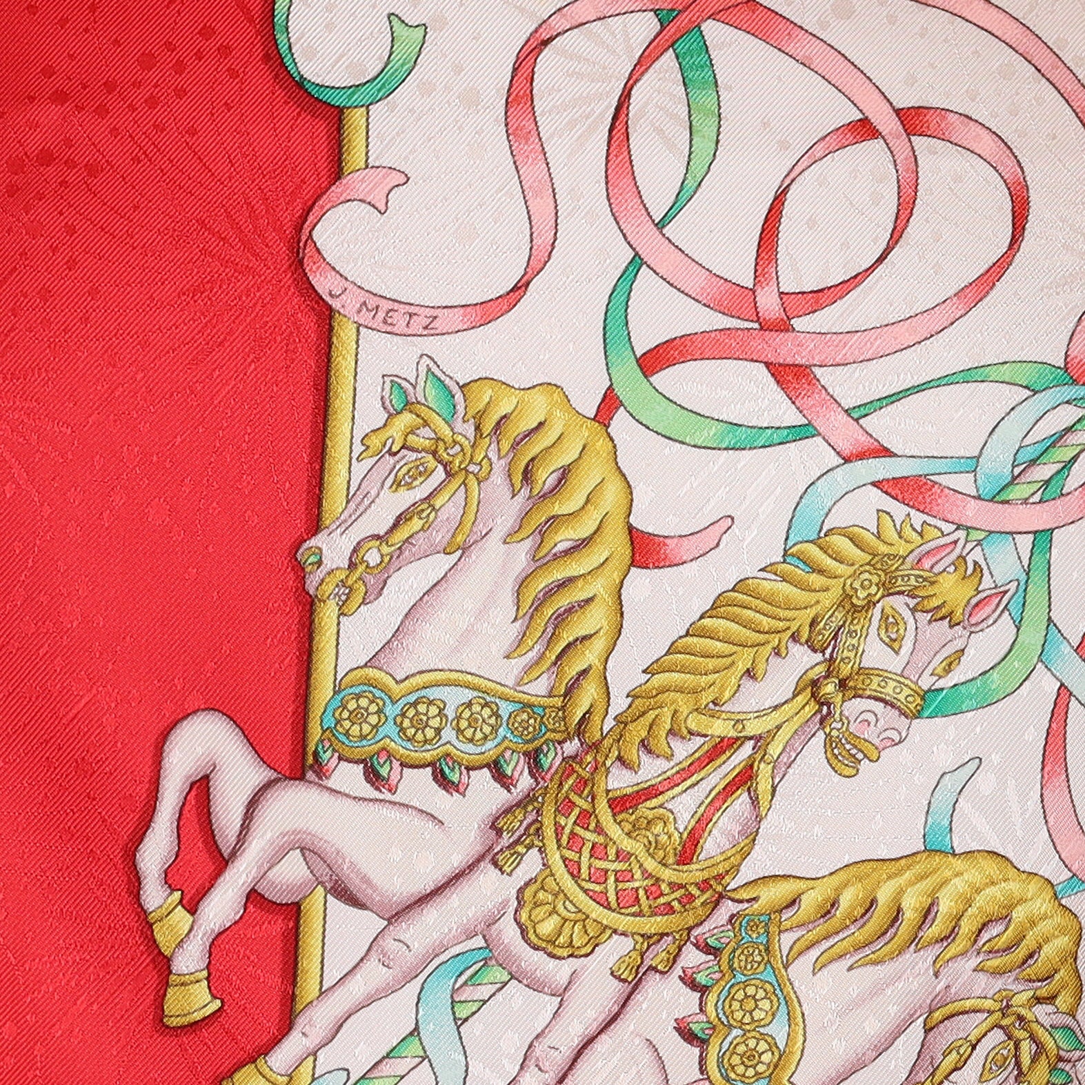 Hermès Luna Park Silk Scarf