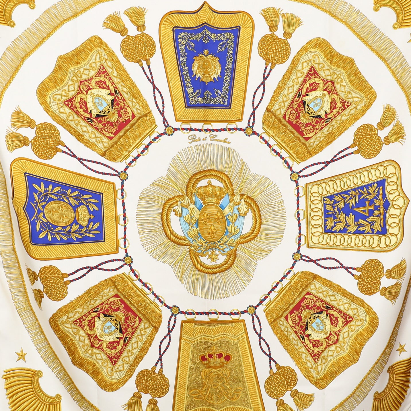 Hermès Poste et Cavalerie Silk Scarf