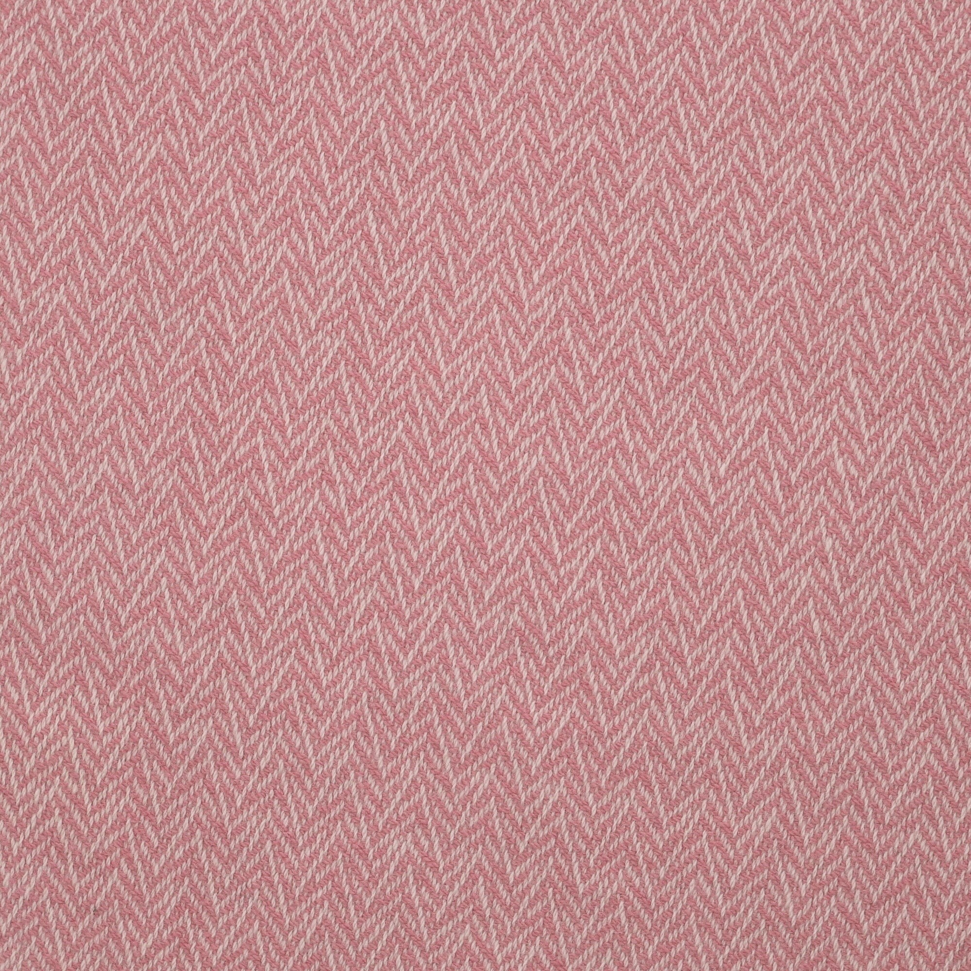 Brand New English Blush Pink Patterned Luxury Woven Cashmere Cot Blanket