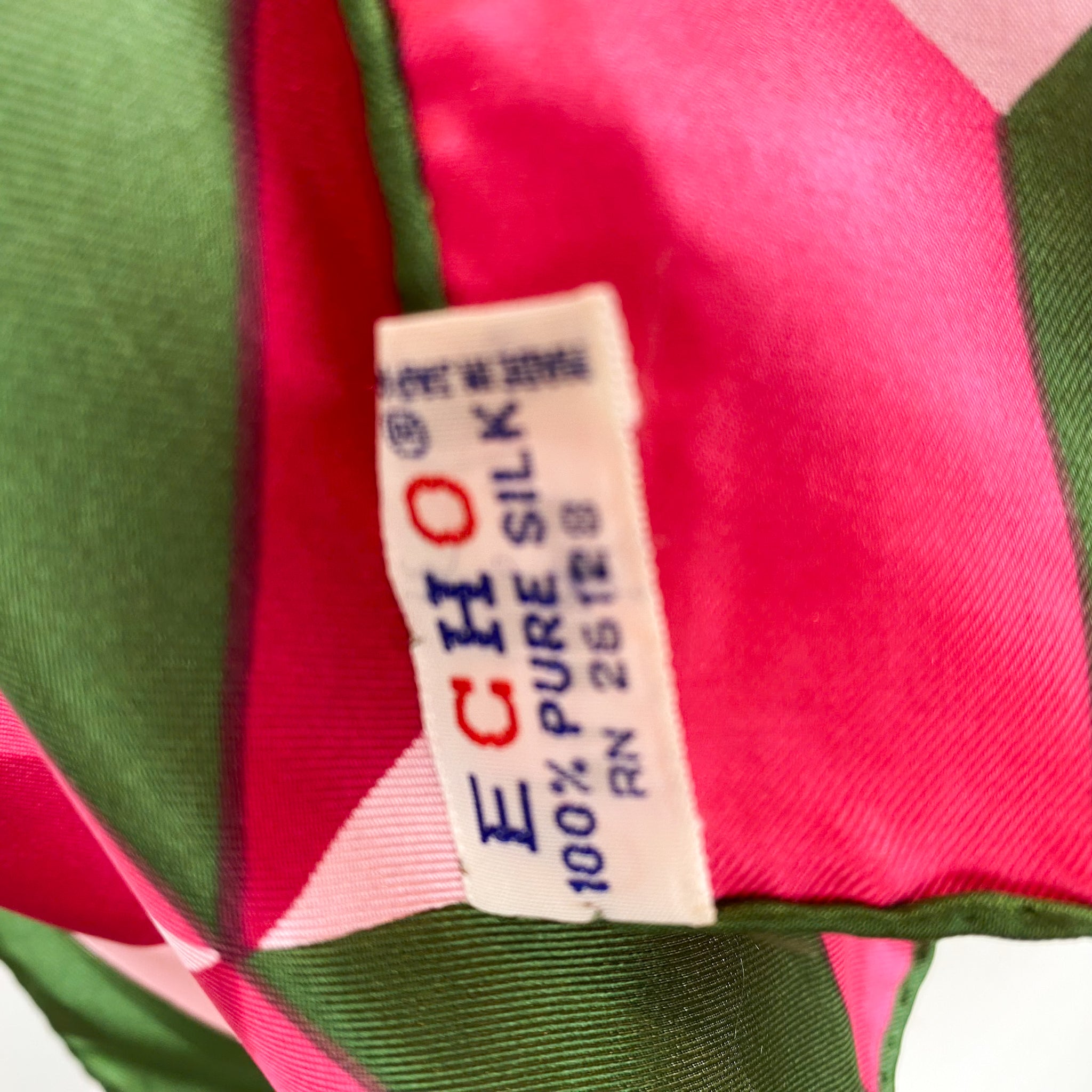 1970s Echo Aztec Vintage Silk Scarf