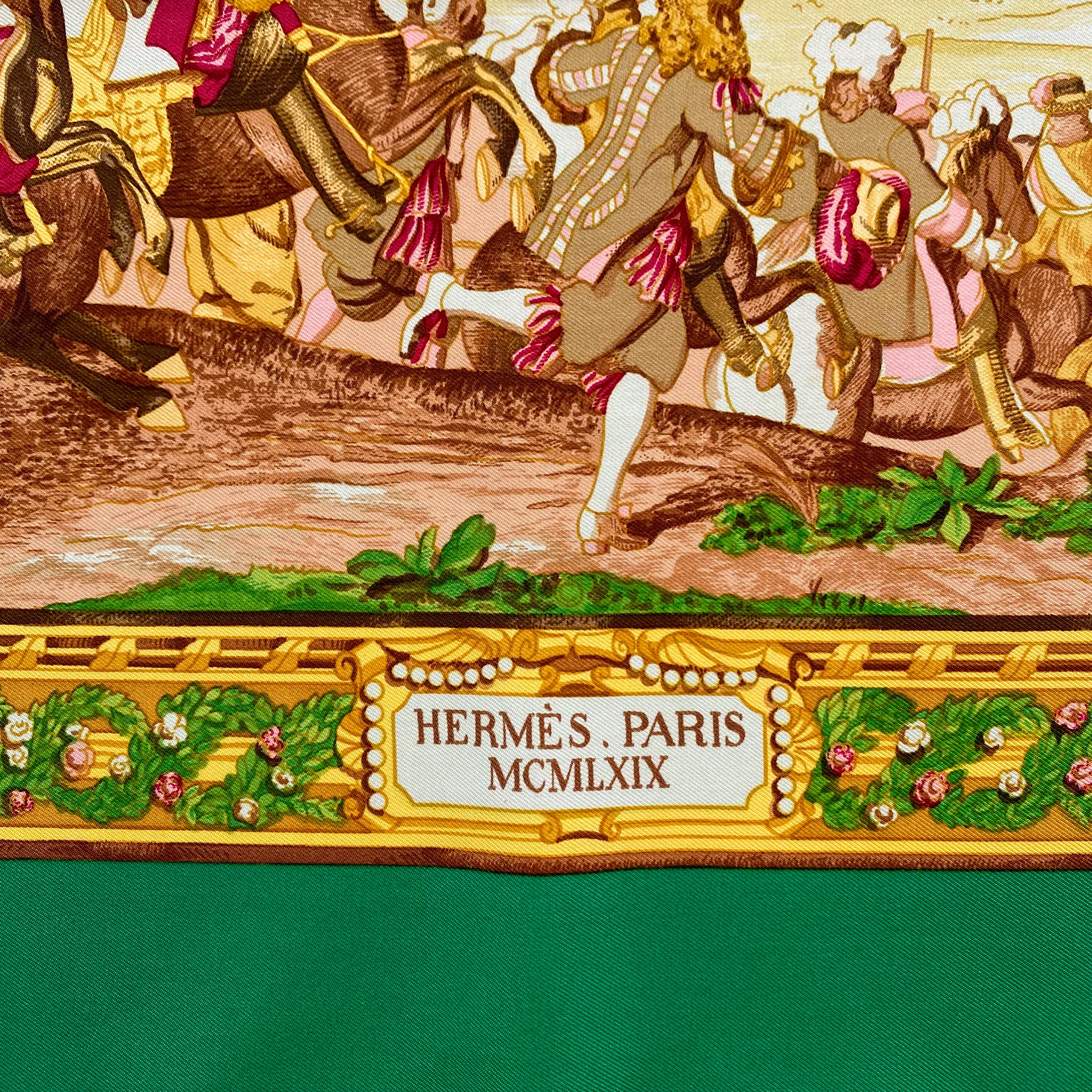 Hermès Haute Lice Designer Silk Scarf