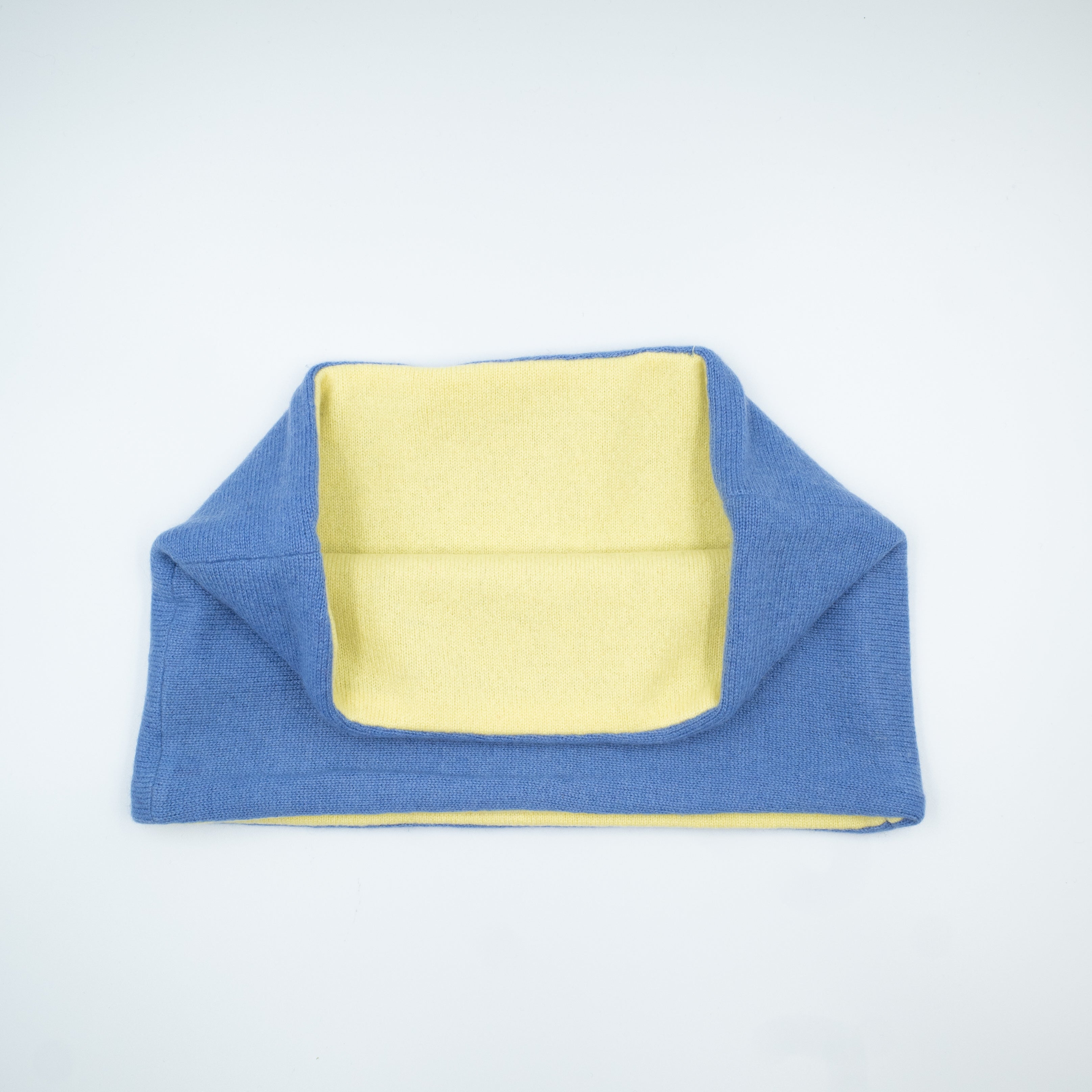 Bluebell and Sunshine Yellow Neck Warmer