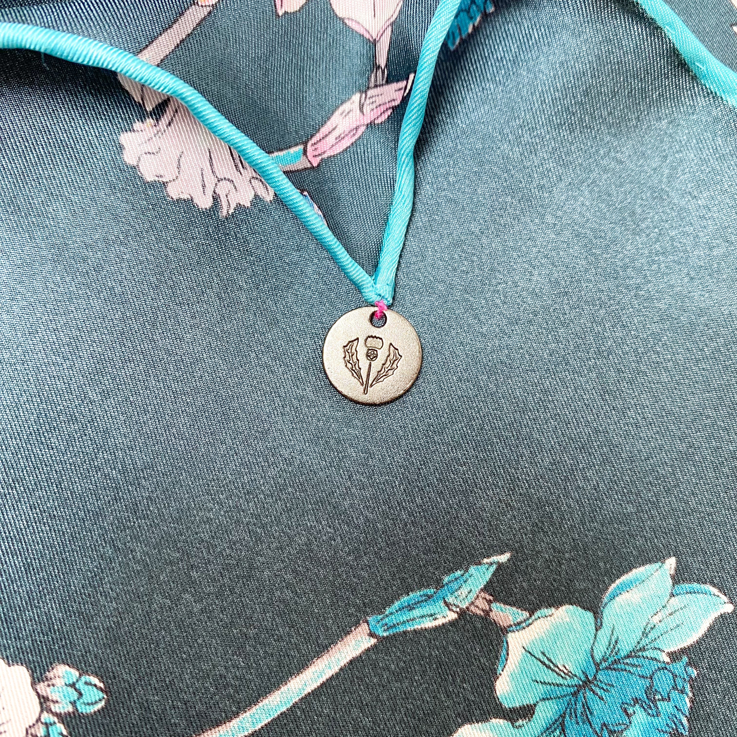 Fraas Long Floral Silk Scarf