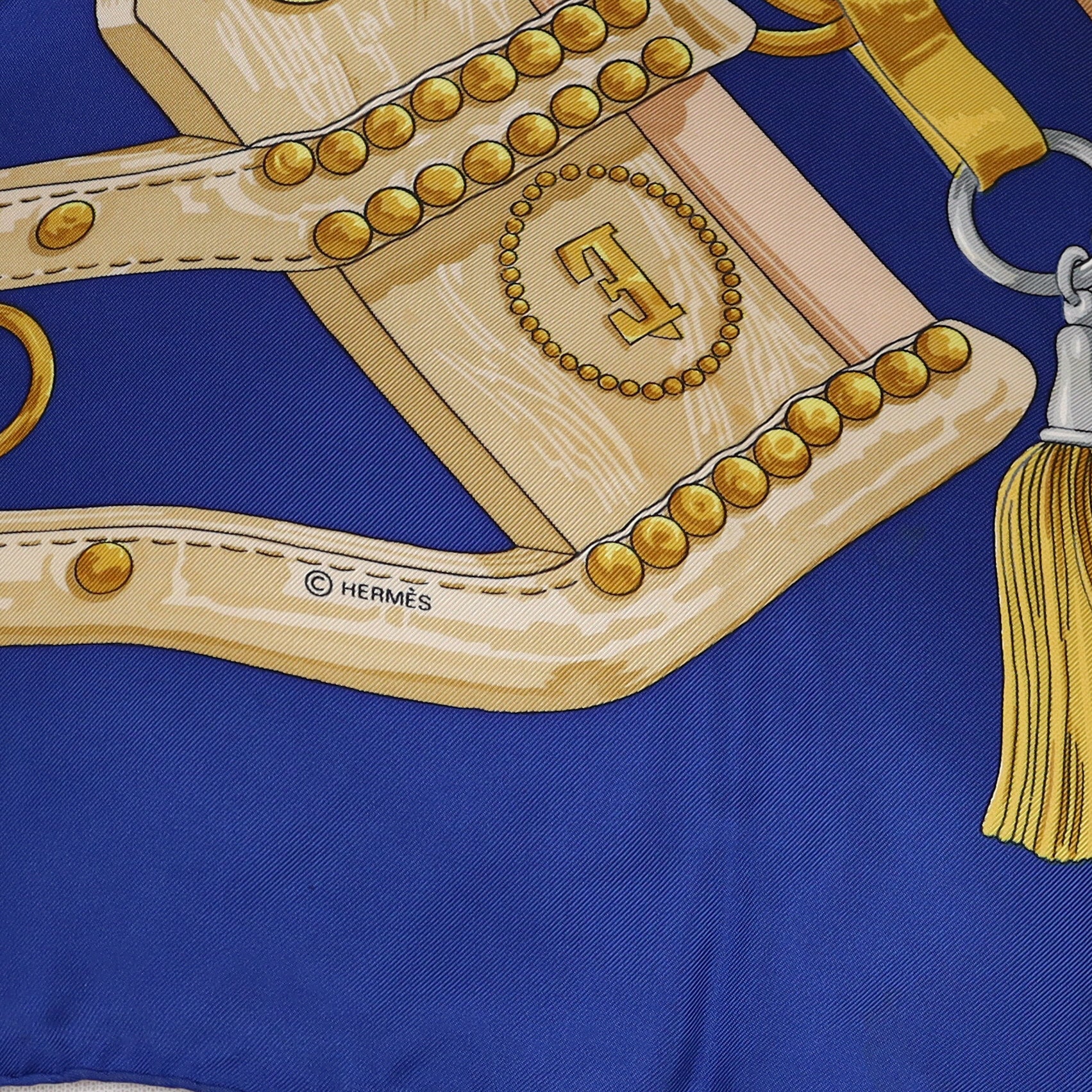 Hermès Aux Champs Silk Scarf