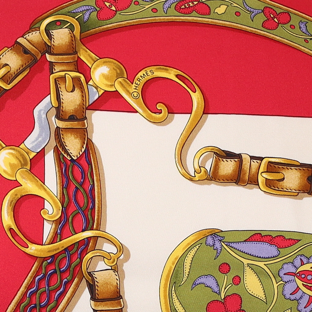 Hermès Renomme Festival des amazones Silk Scarf Quite Rare