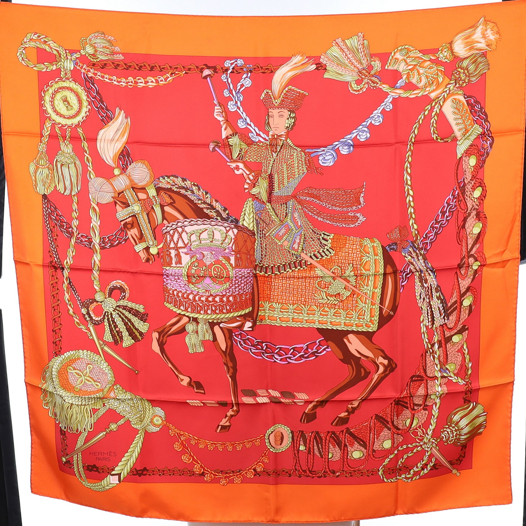 Hermès Le Timbalier Silk Scarf Quite Rare