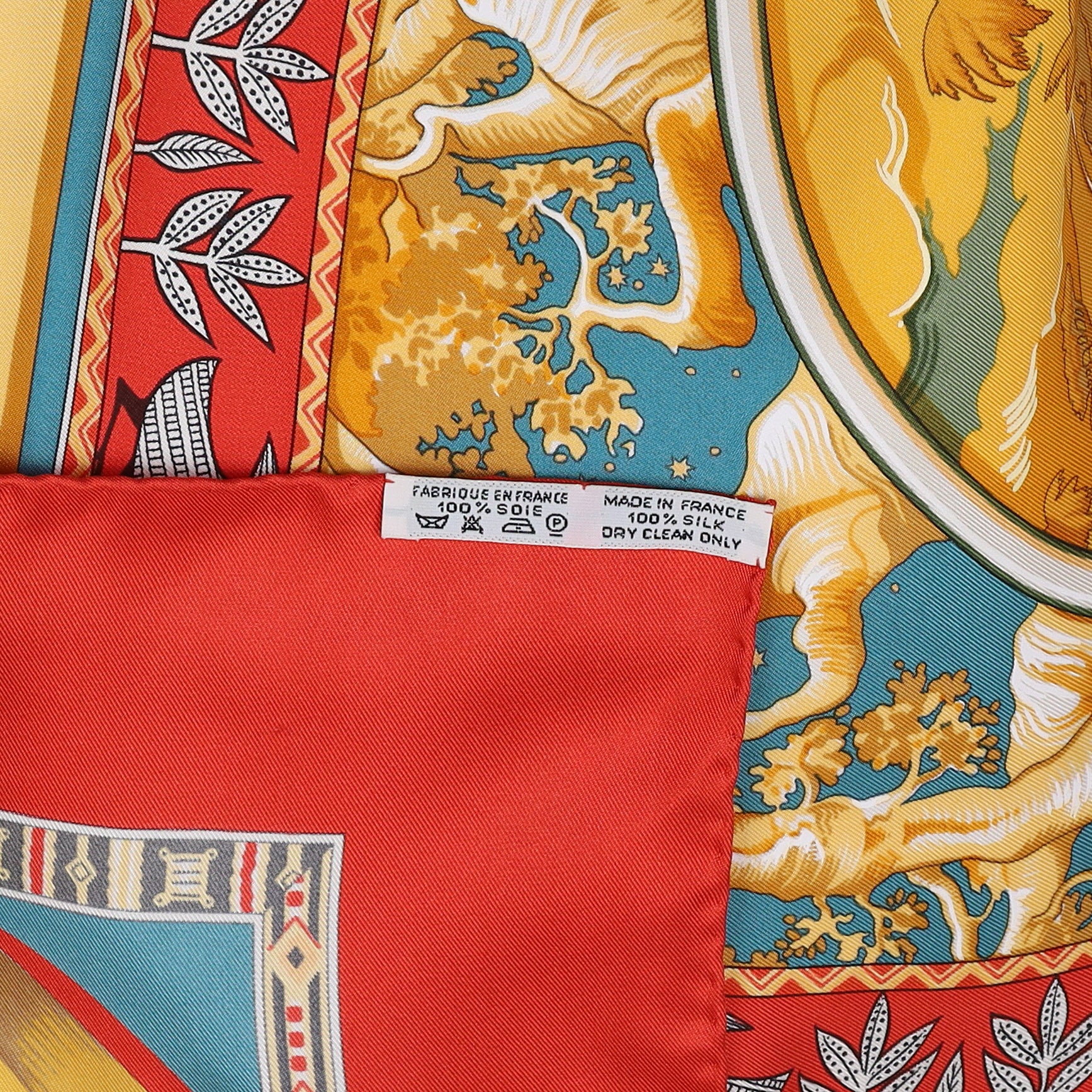 Boxed Hermès Au Son du Tan-Tan Silk Scarf