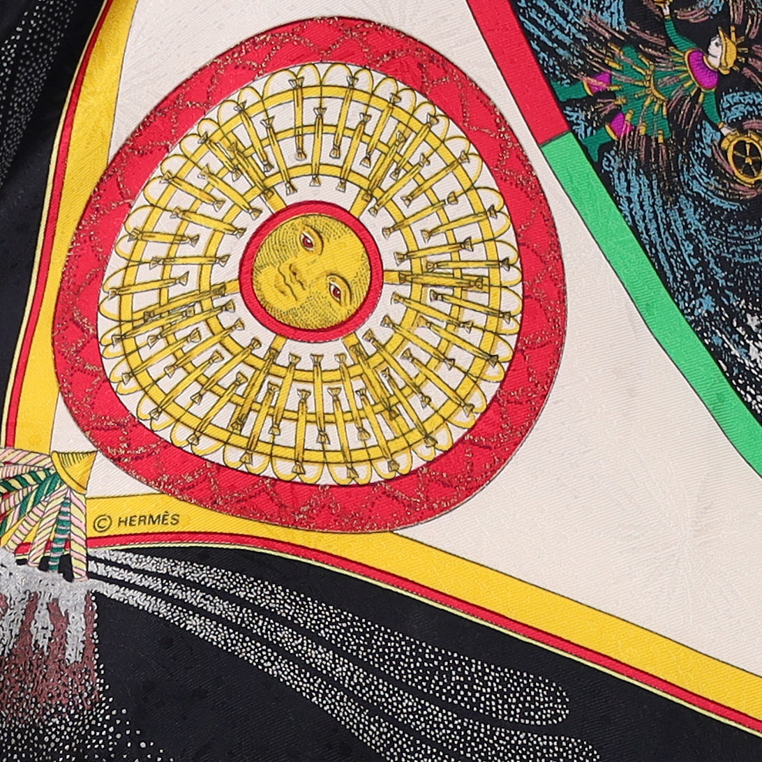 Pristine Hermès Feux D’Artifice Silk Scarf