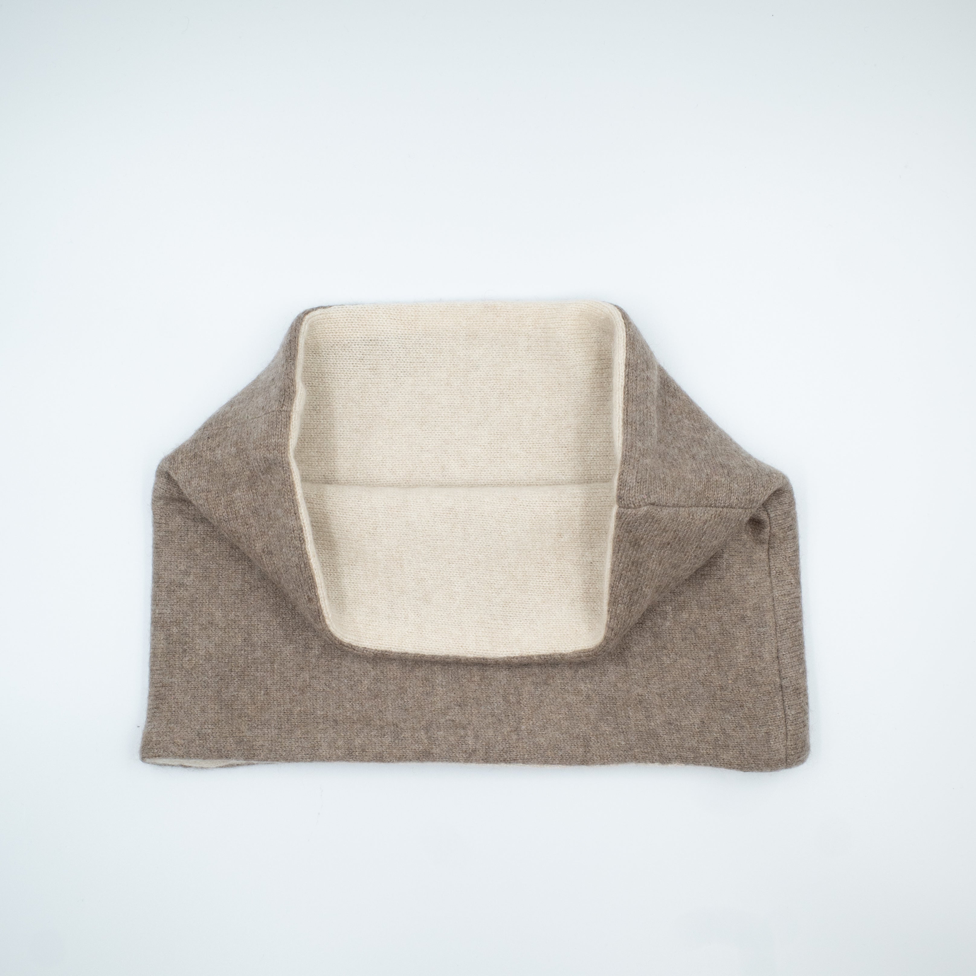 Men’s Mole Brown and Oatmeal Marl Neck Warmer
