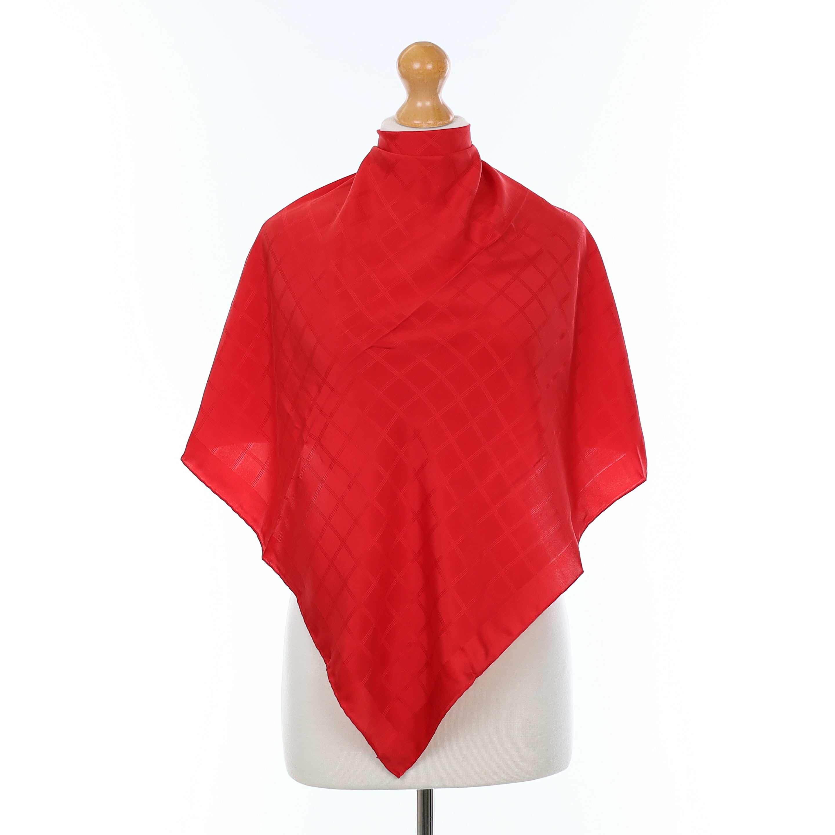 1970’s Jaeger Red Vintage Silk Scarf