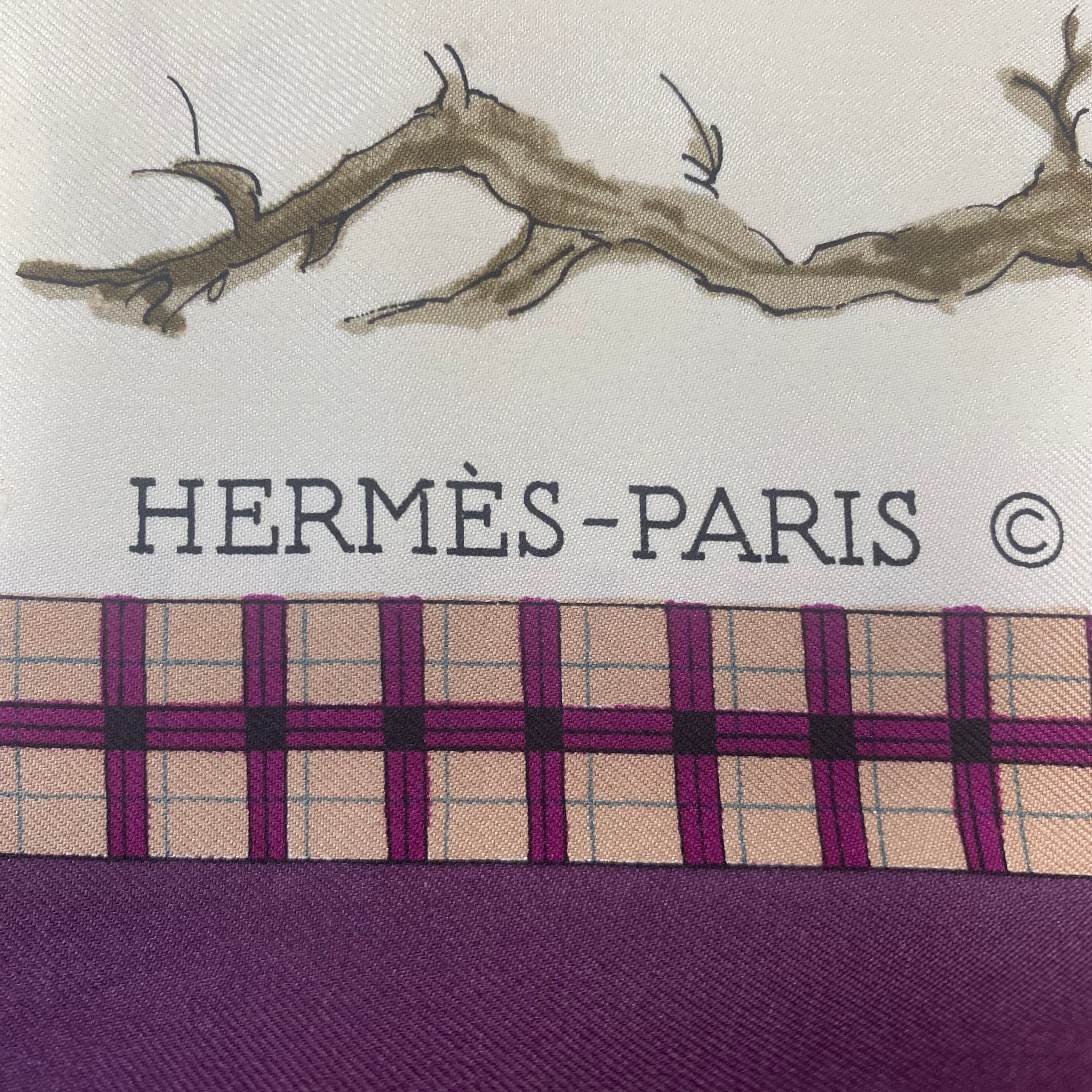 Hermès L’hiver En Poste Silk Scarf