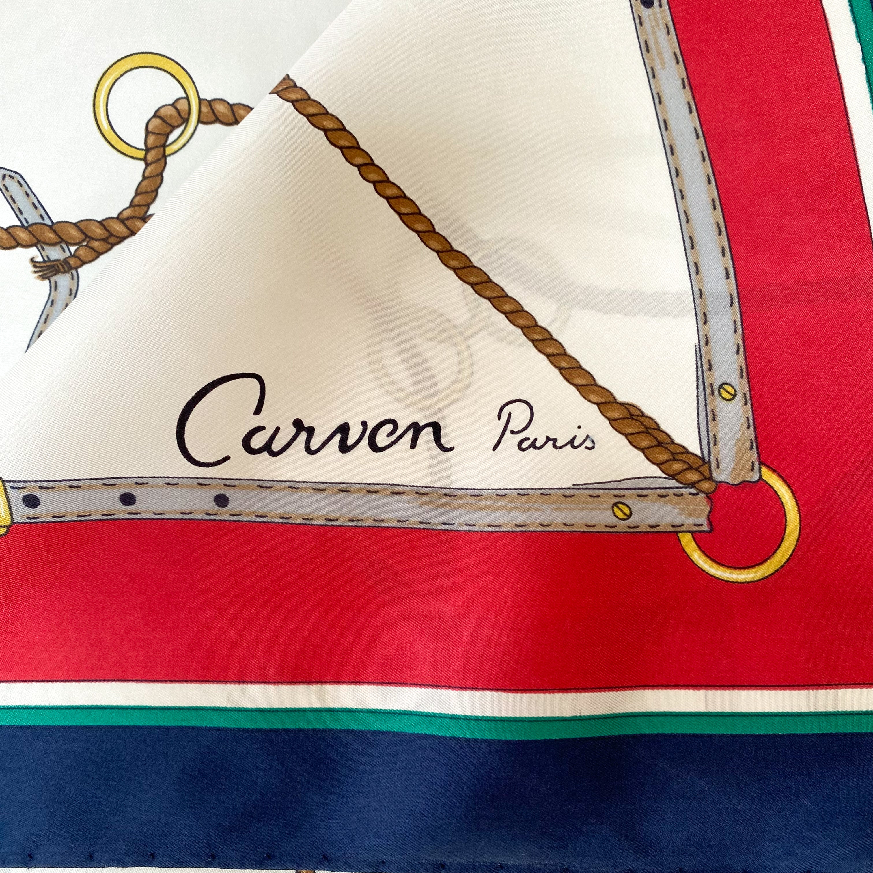 Vintage Carven Silk Scarf