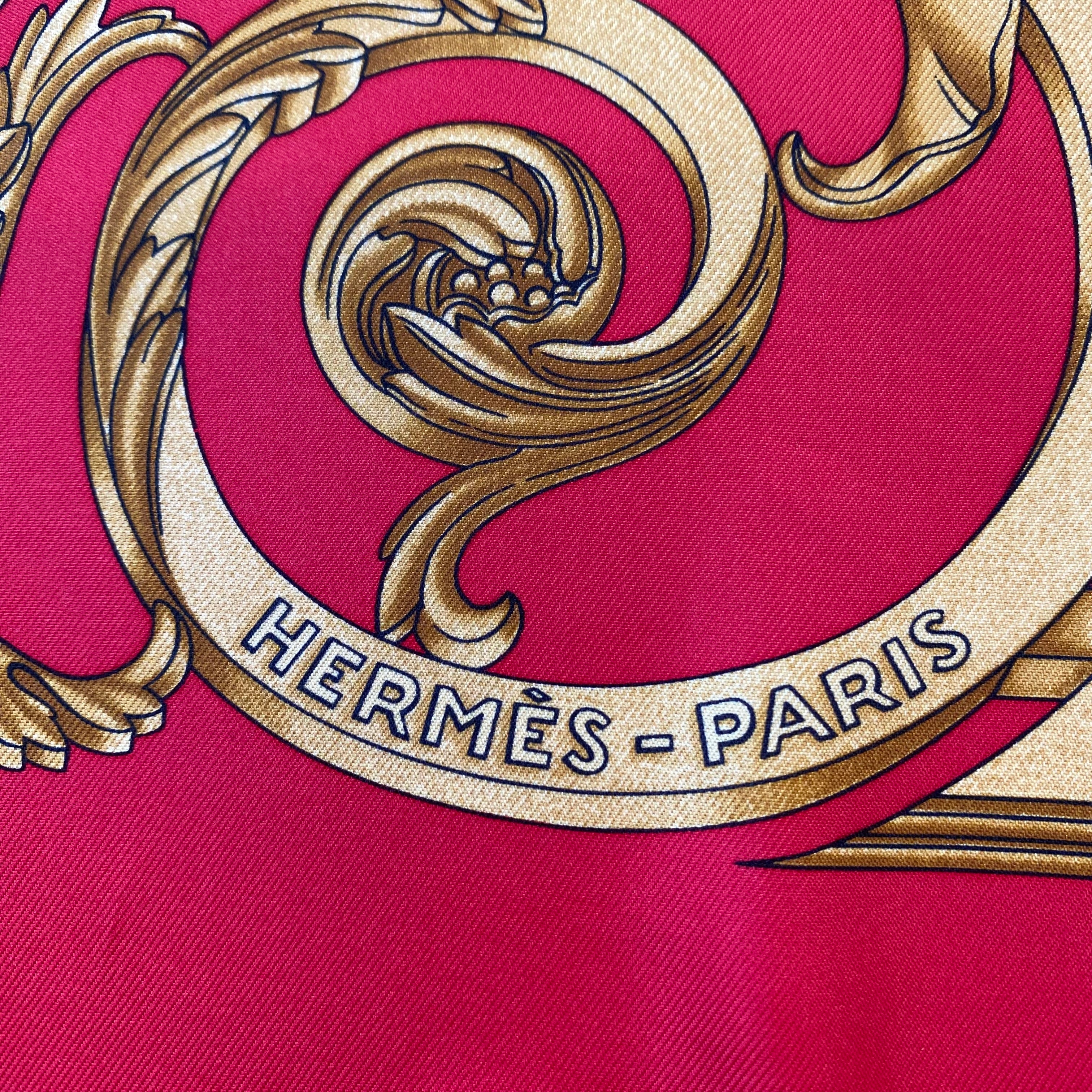 Pristine Hermès Les Tuileries Silk Scarf