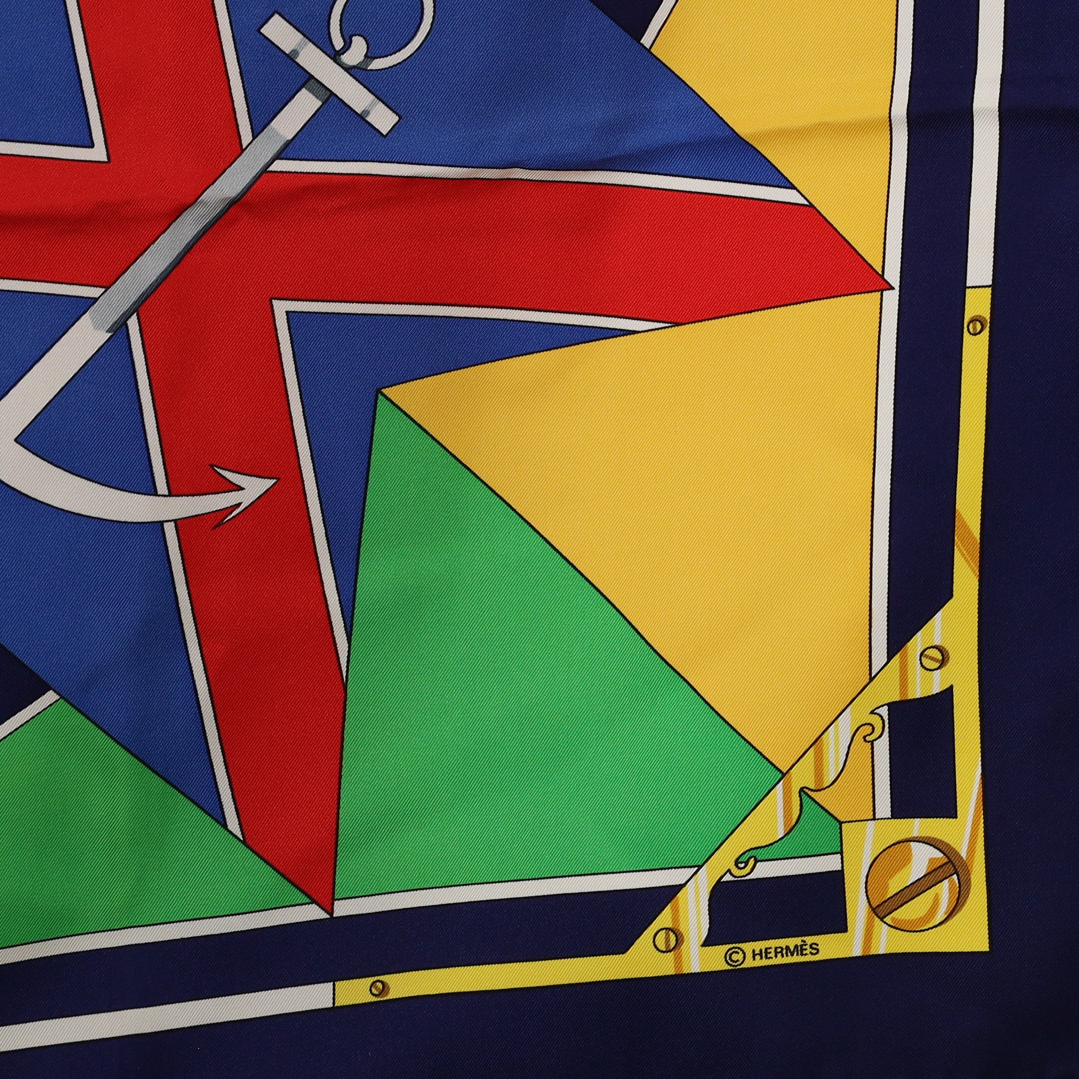 Hermès Sextants Silk Scarf