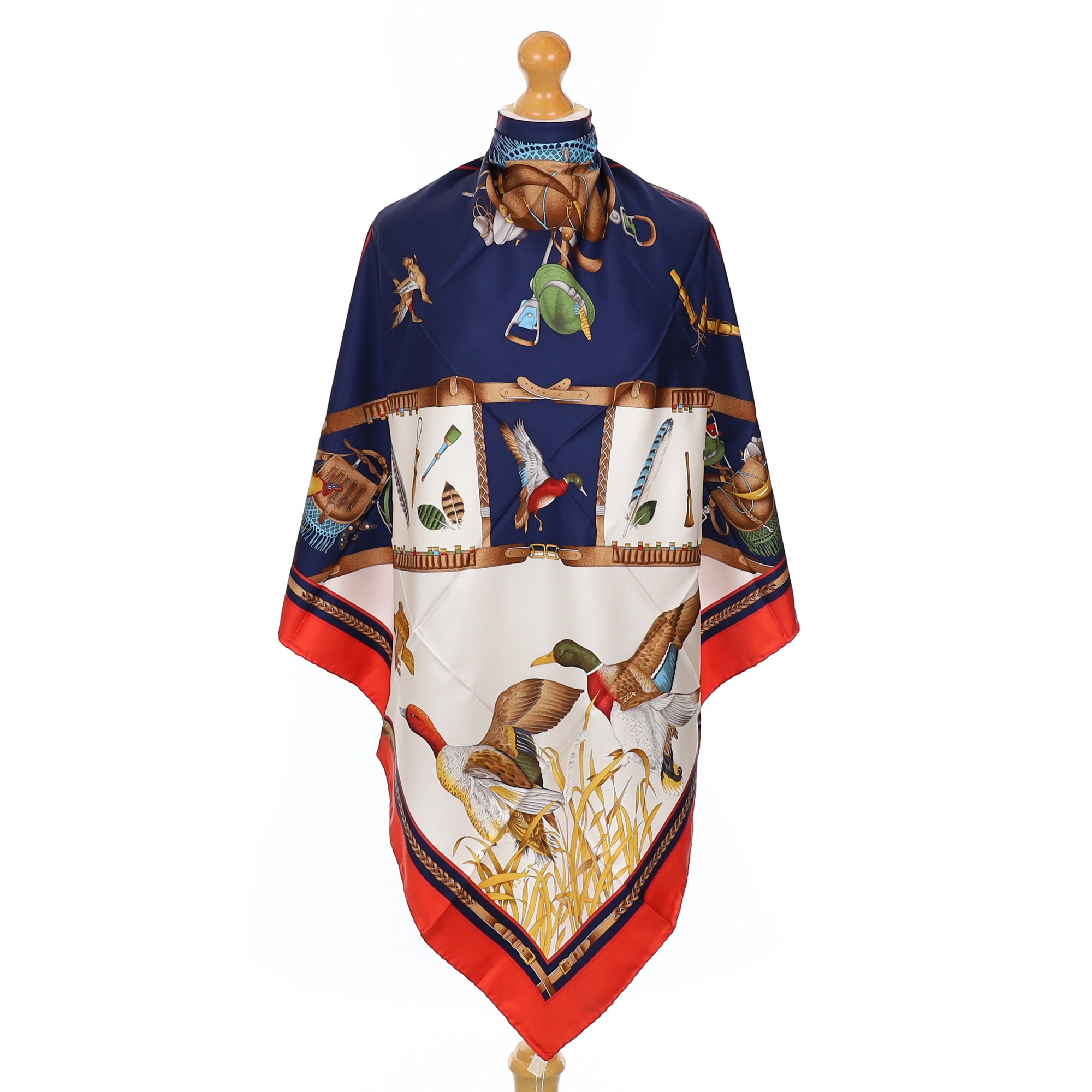 Brand New Gucci Duck Themed Vintage Silk Scarf