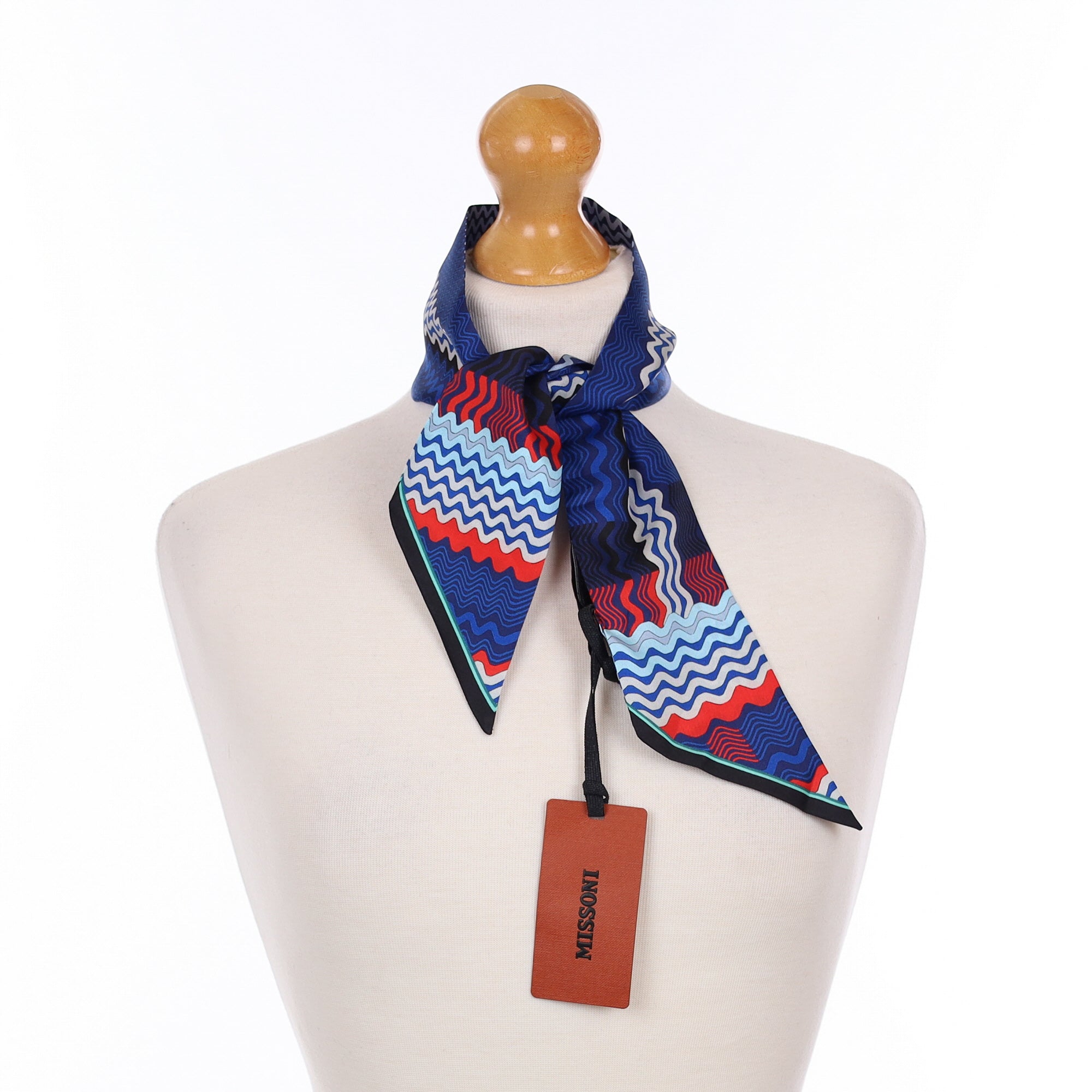 Brand New Missoni Tie Silk Scarf