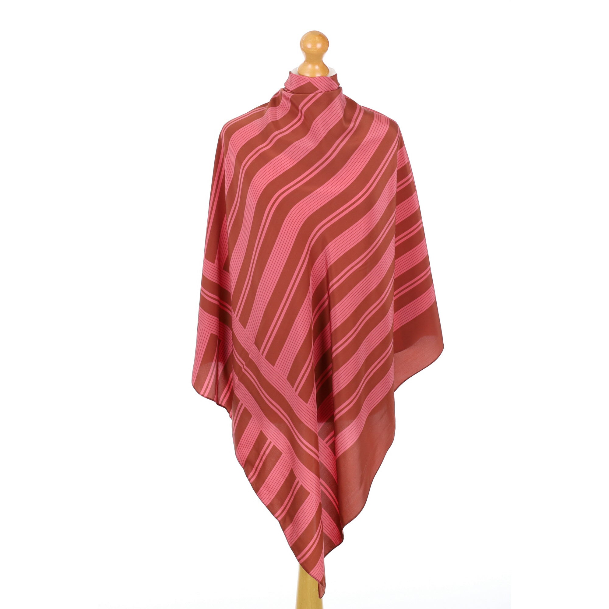 Calvin Klein Striped Silk Scarf