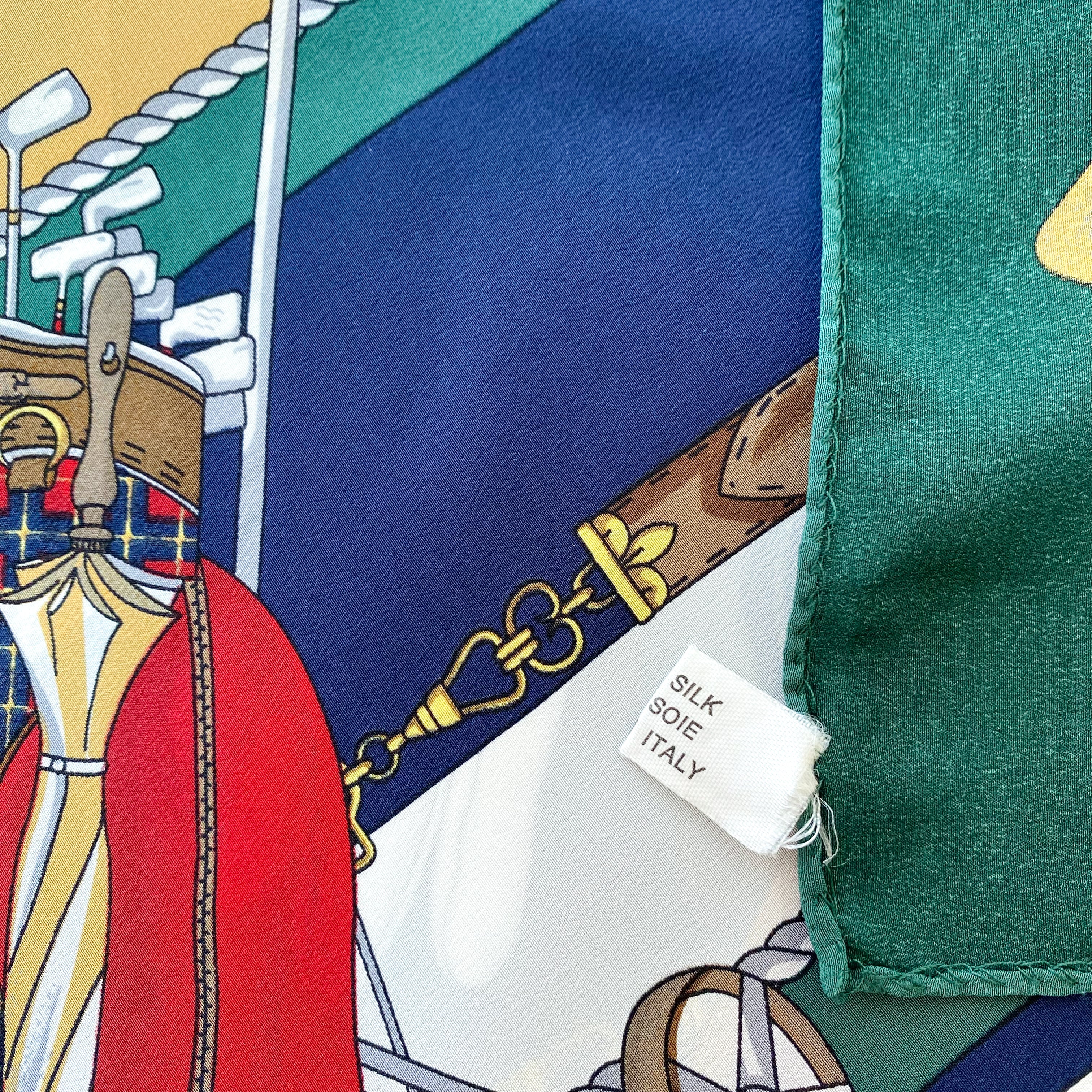 St Andrews Golf Course Vintage Silk Scarf