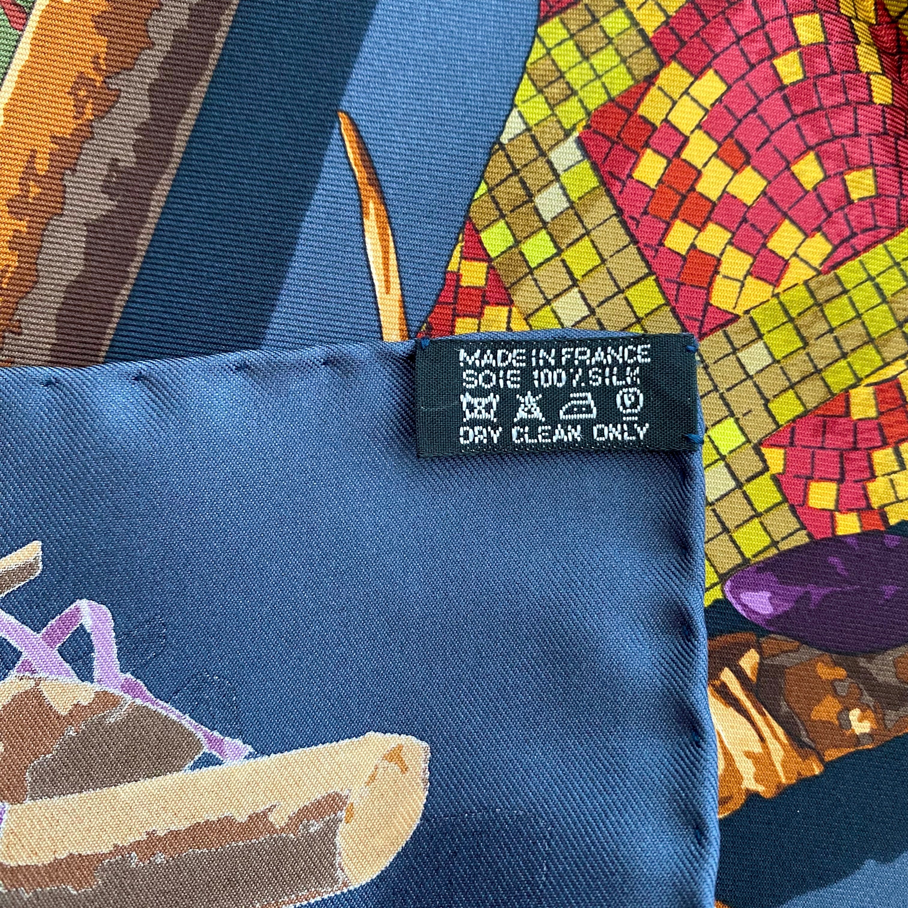 Brand New With Tags Boxed Hermès Le Robinson Chic Silk Scarf