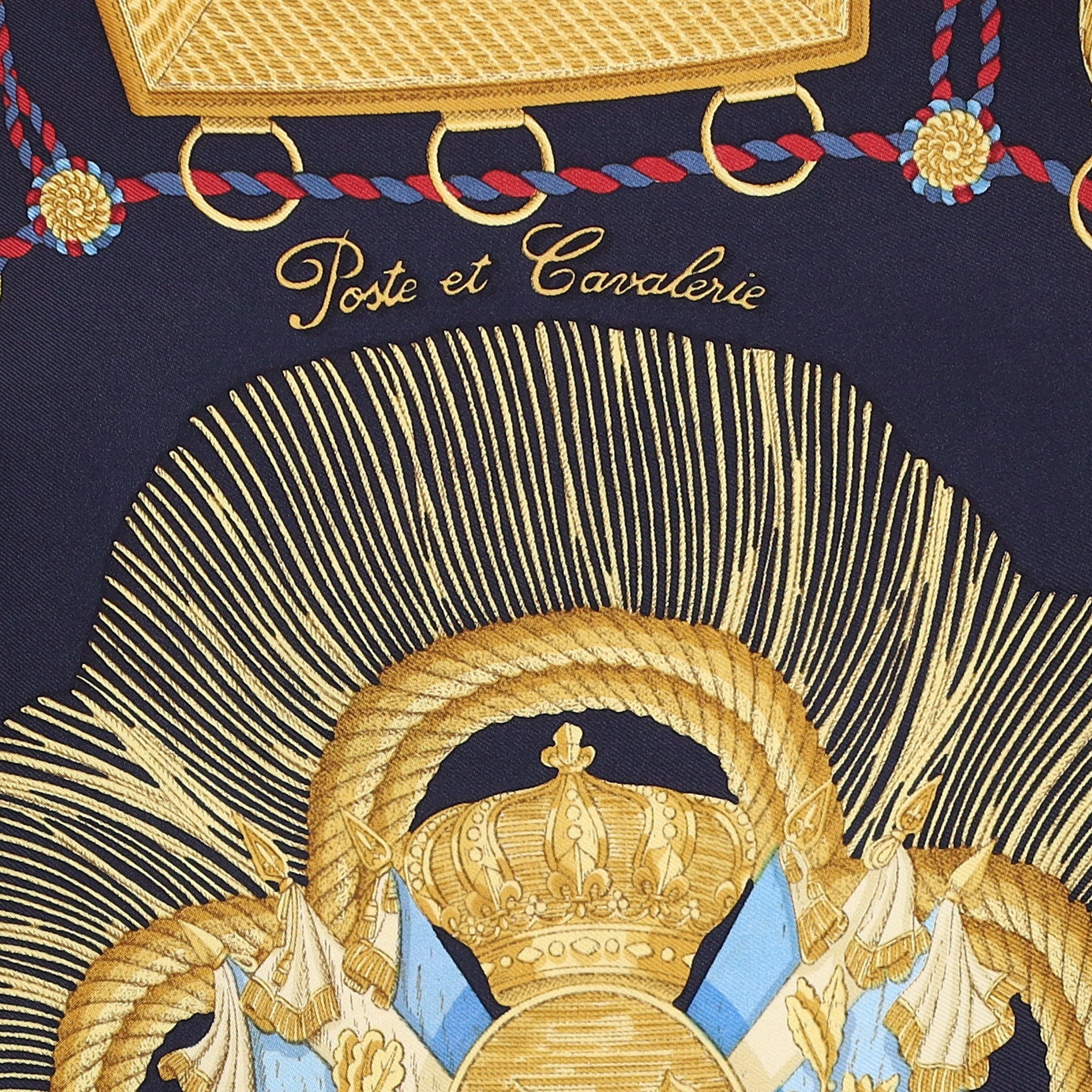 Hermès Poste Et Cavalerie Silk Scarf