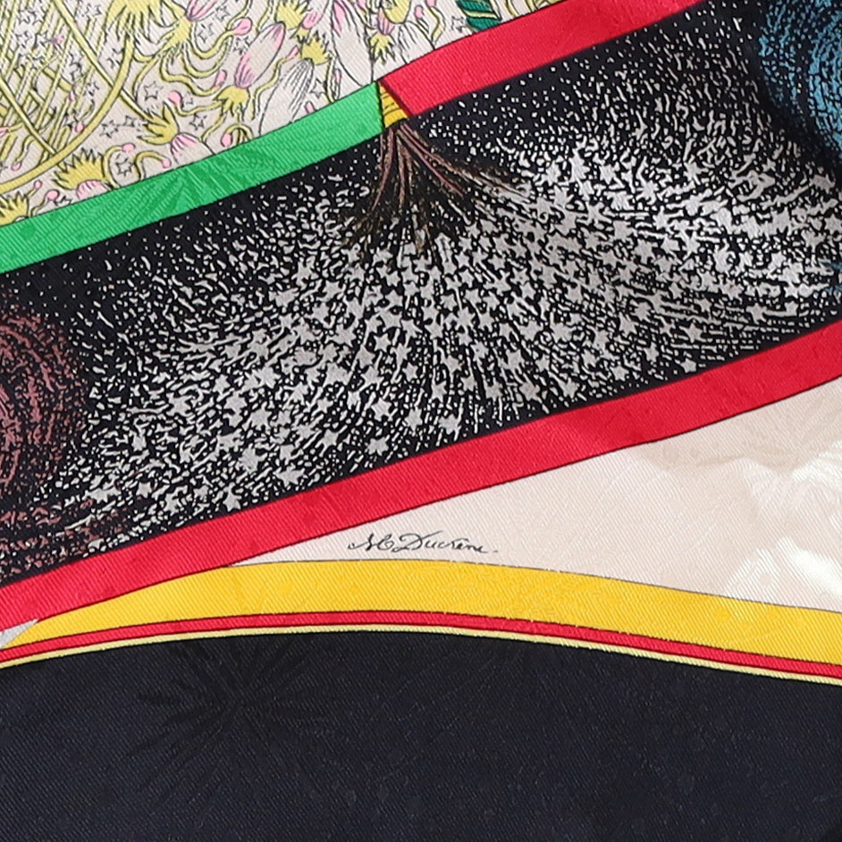 Pristine Hermès Feux D’Artifice Silk Scarf