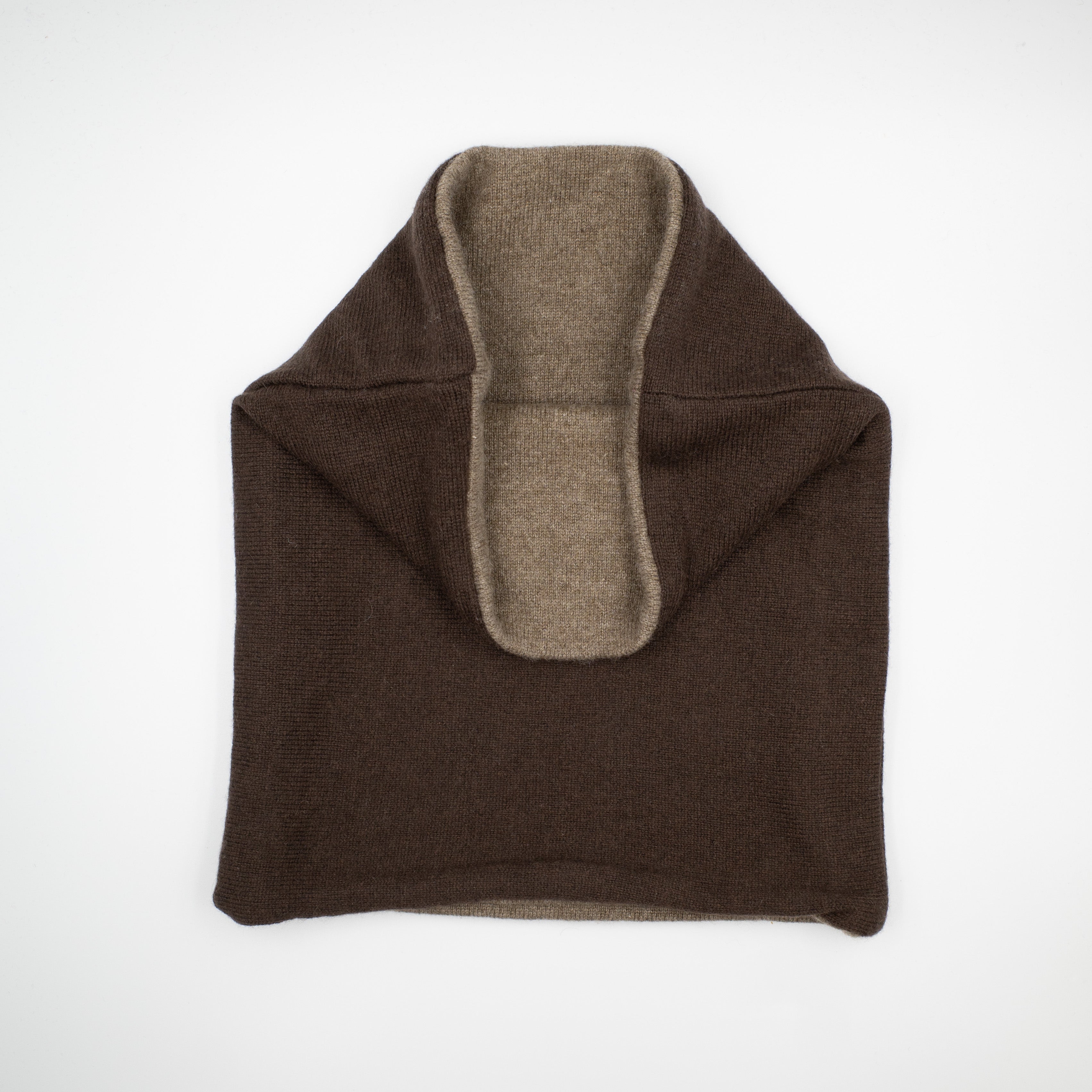 Chocolate Brown and Mocha Luxury Double Layered Snood