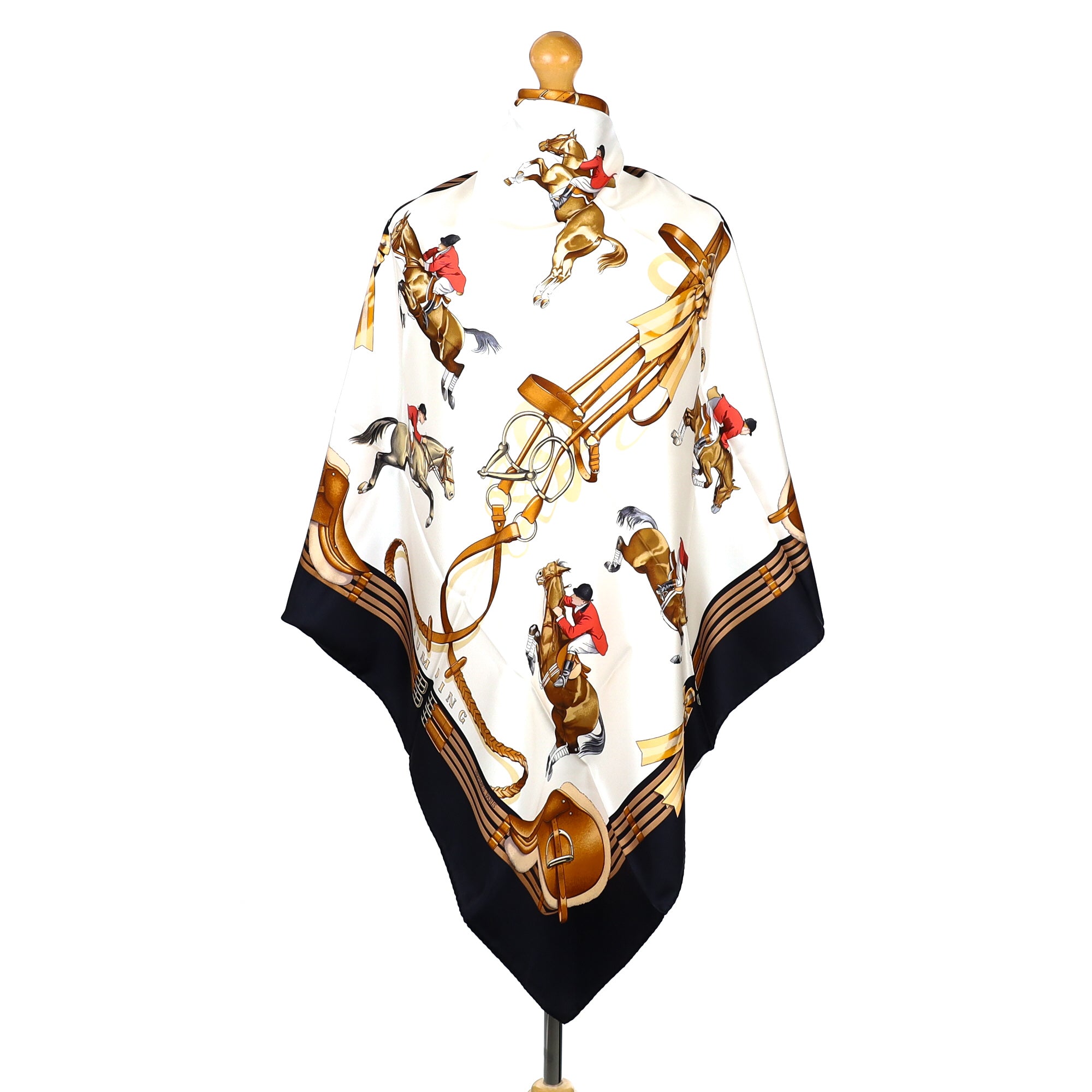 Pristine Hermès Jumping Silk Scarf
