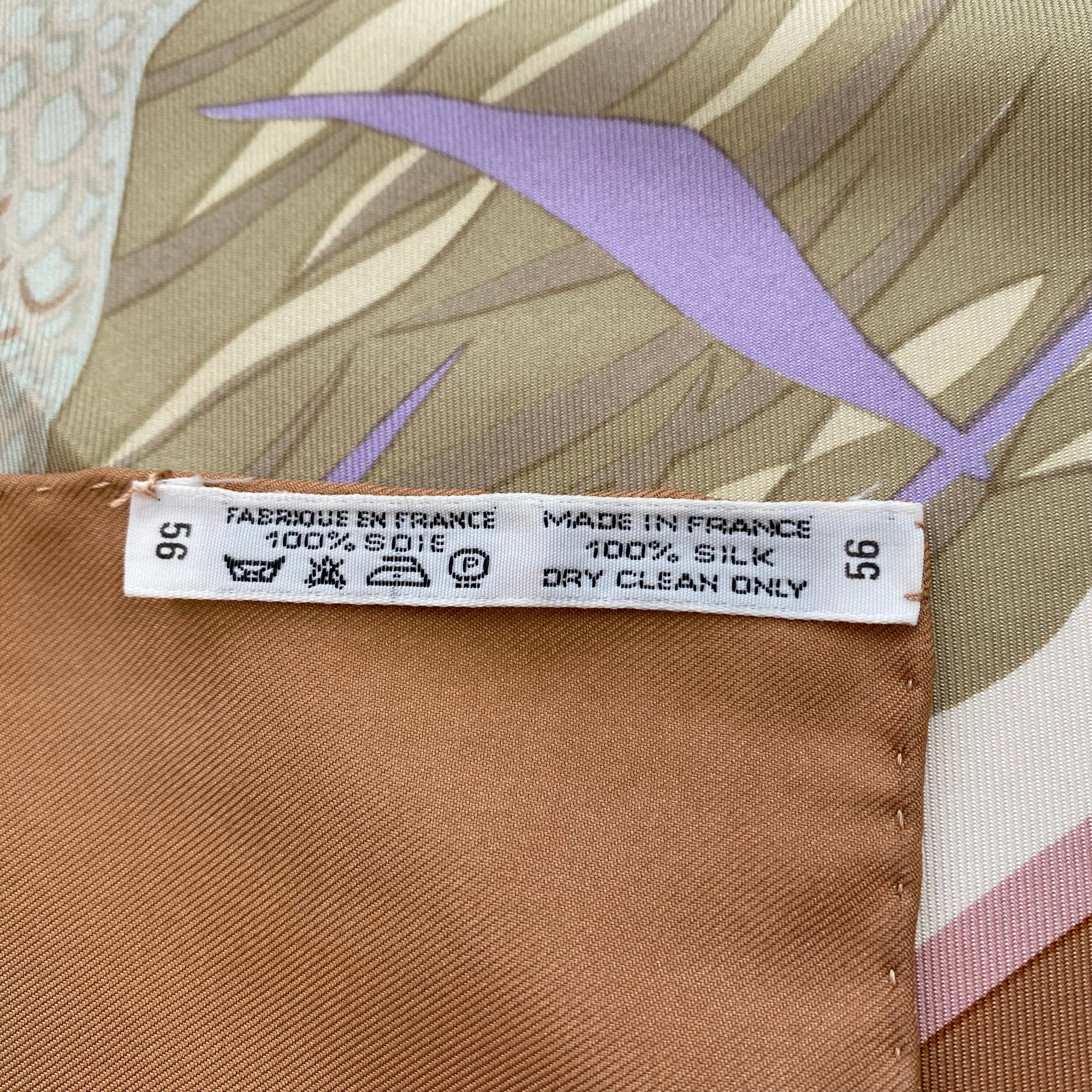 Immaculate Hermès Cols Verts Silk Scarf