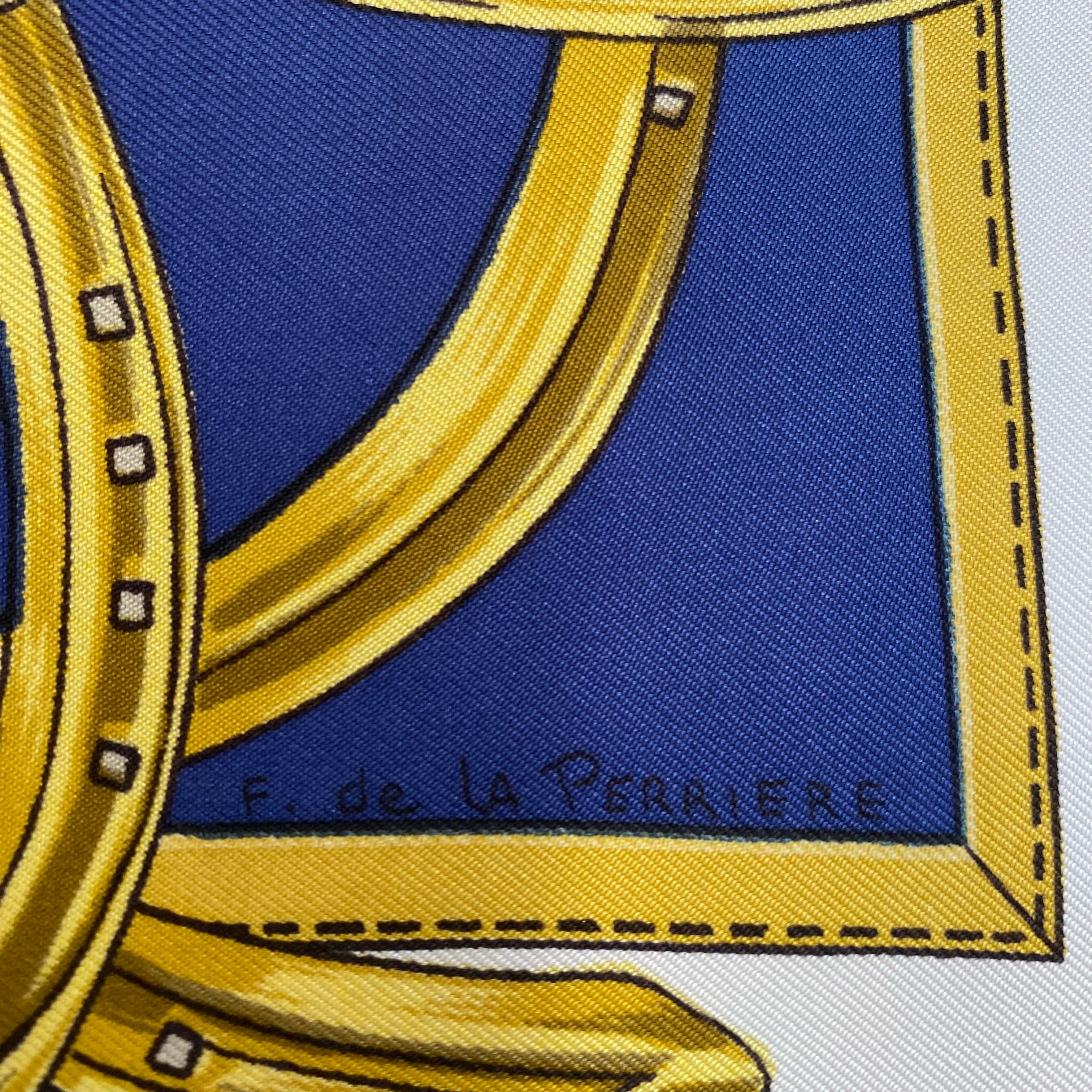 Hermès Ascot 1931 Vintage Silk Scarf Very Rare