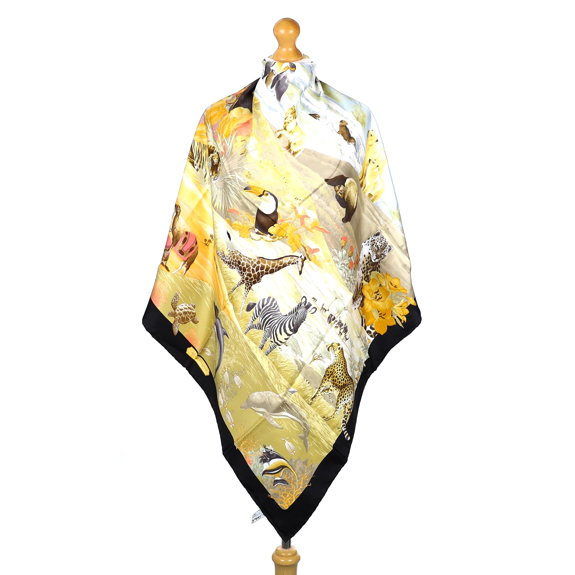 Brand New Boxed Salvatore Ferragamo Silk Scarf