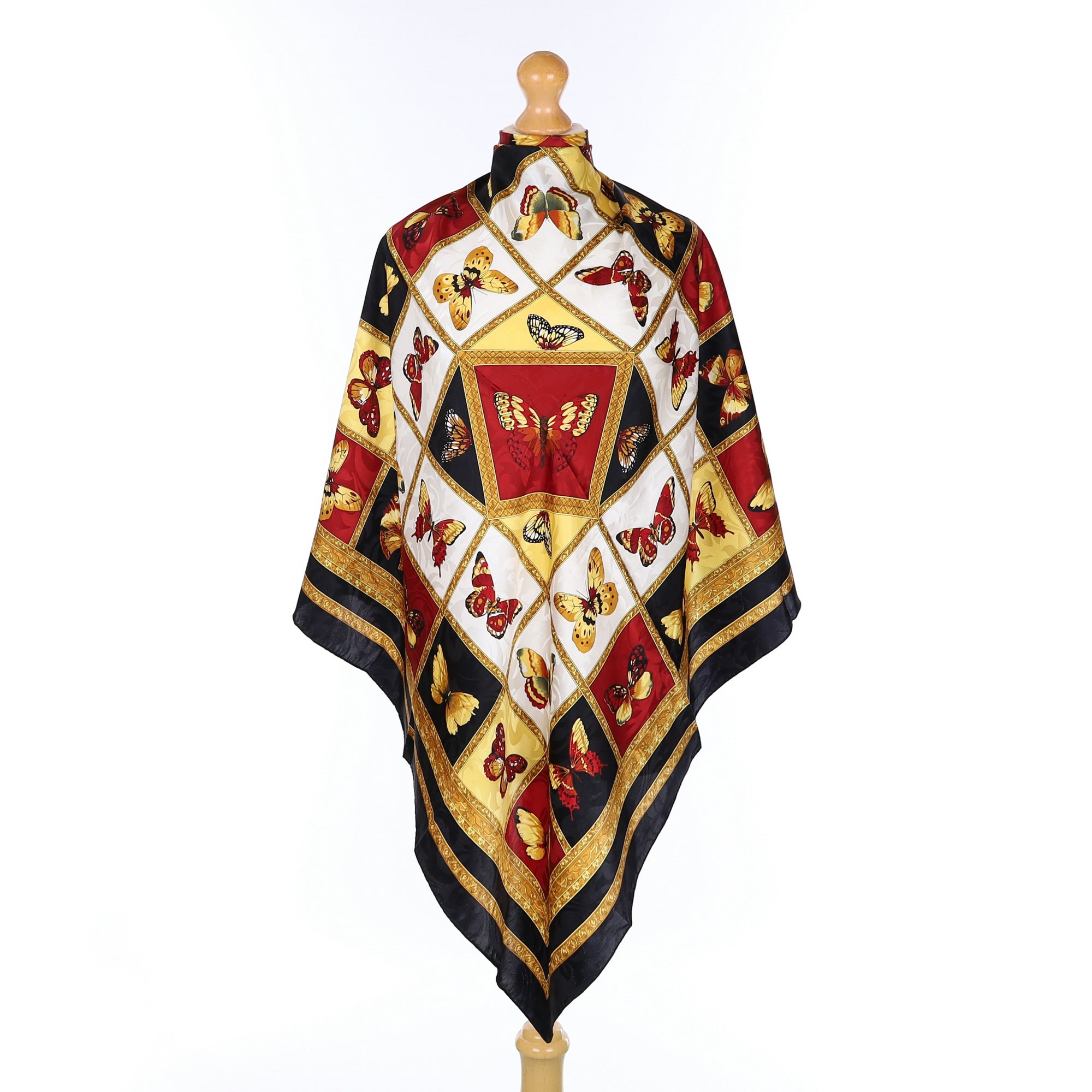 Brand New Butterfly Baroque Style Silk Scarf